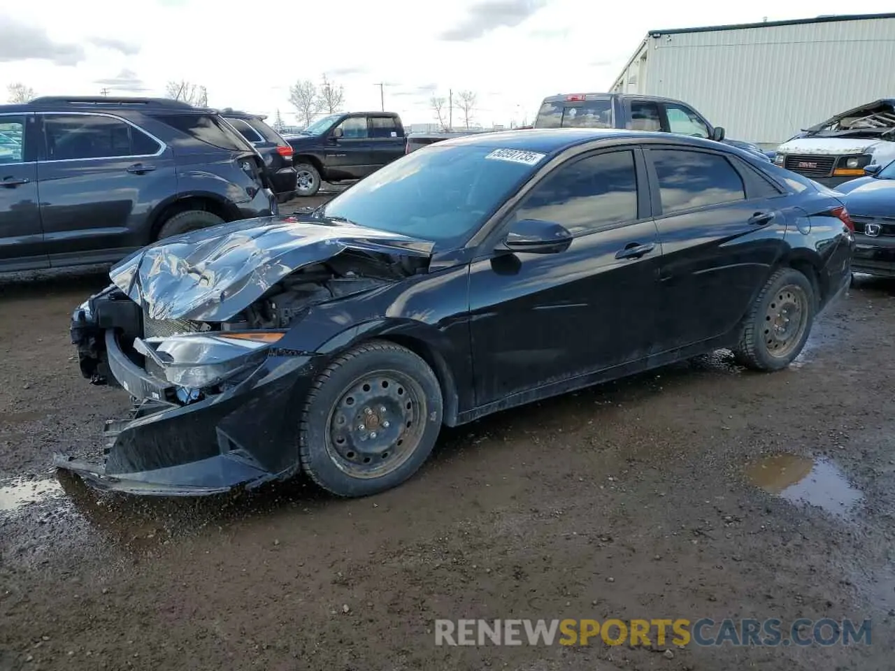 1 Photograph of a damaged car KMHLM4AG0PU399821 HYUNDAI ELANTRA 2023