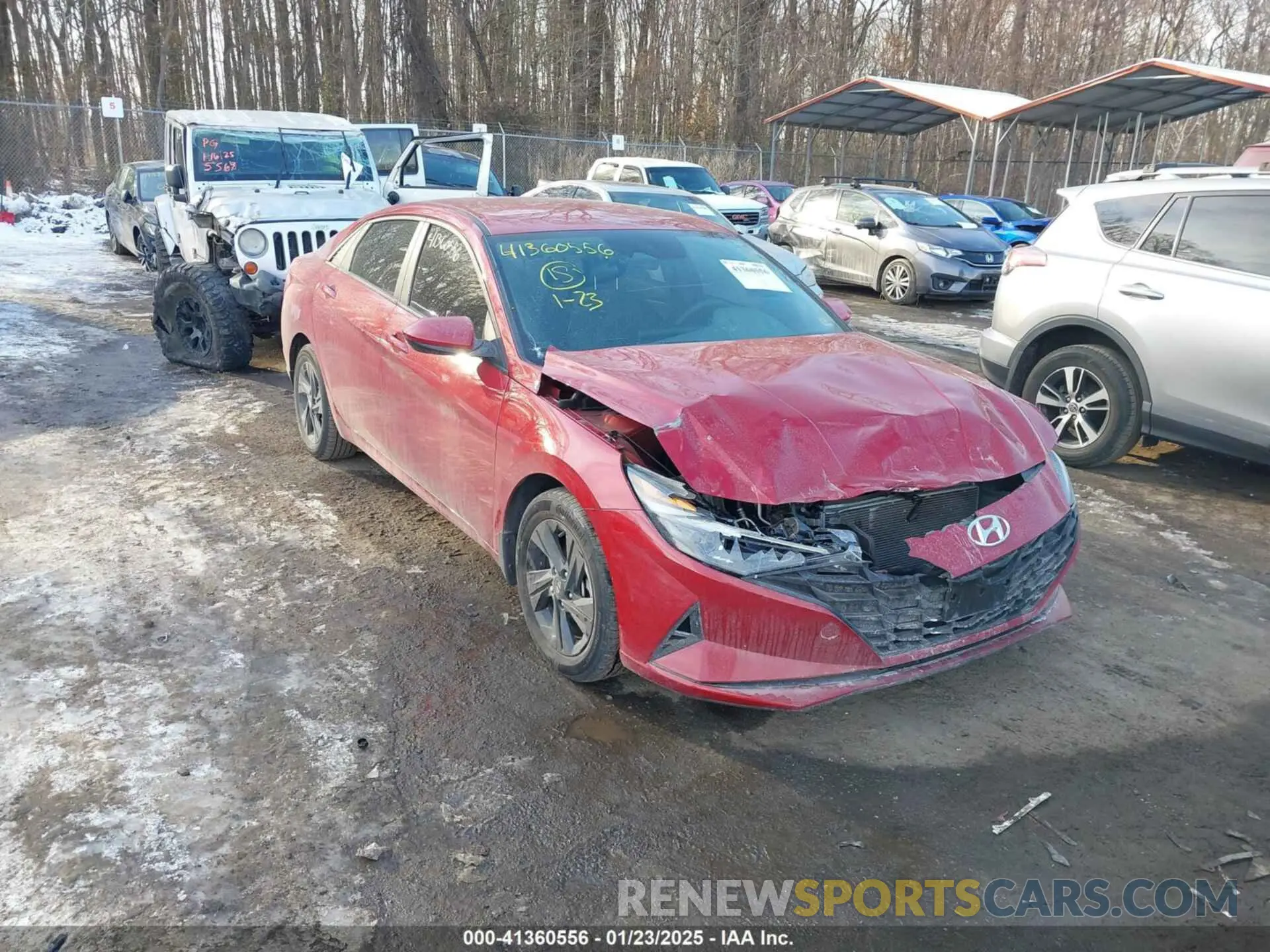 1 Photograph of a damaged car KMHLM4AG1PU416433 HYUNDAI ELANTRA 2023
