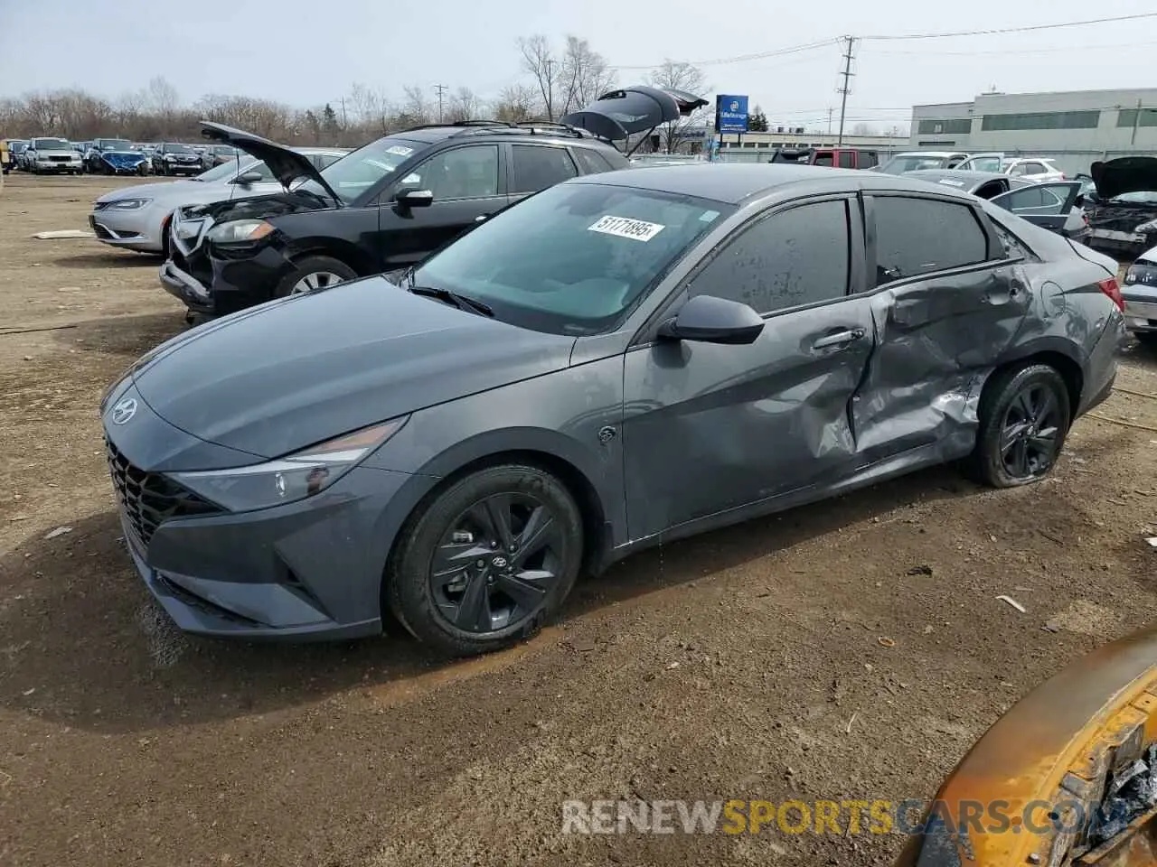 1 Фотография поврежденного автомобиля KMHLM4AG1PU594326 HYUNDAI ELANTRA 2023