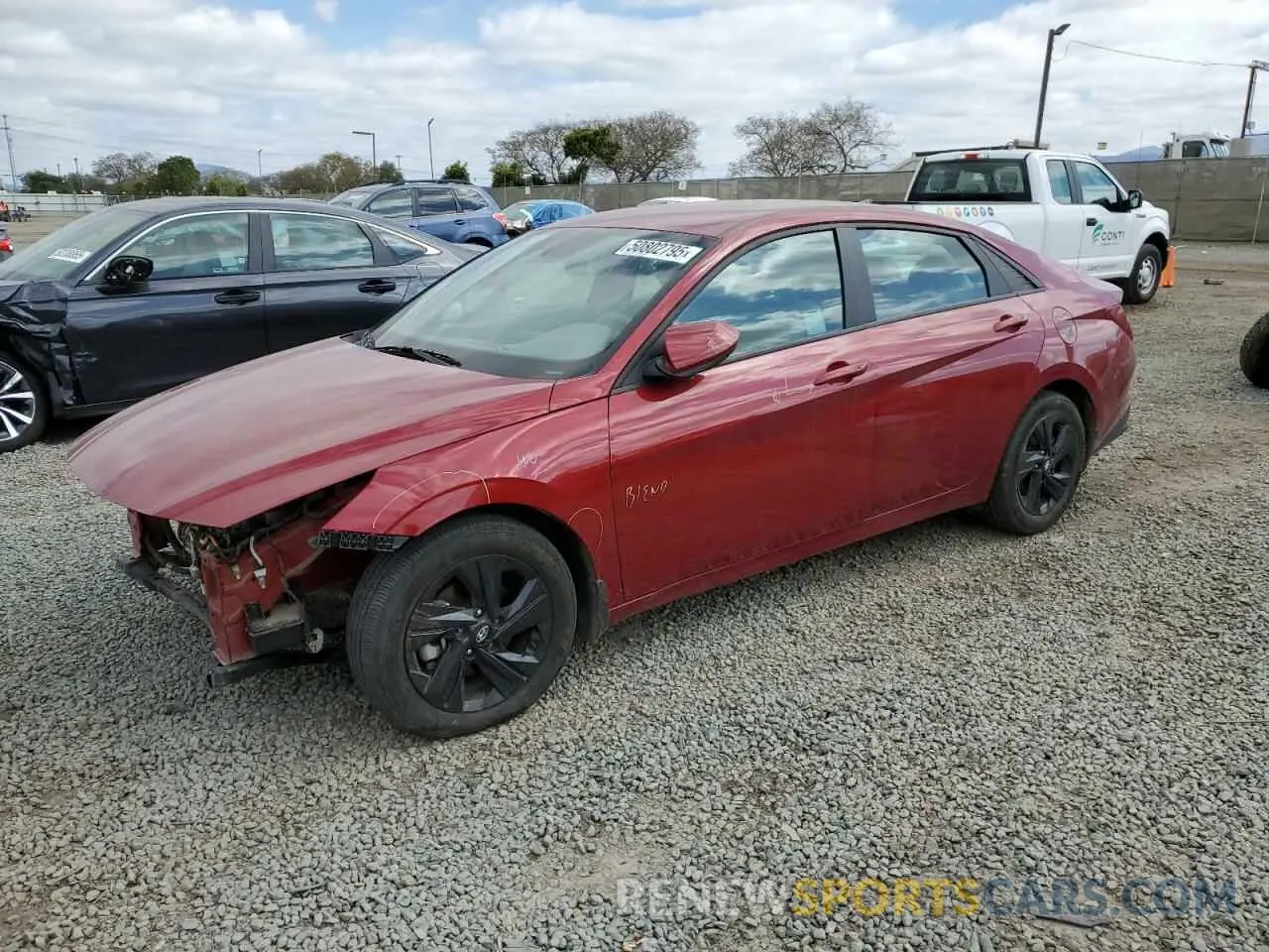 1 Photograph of a damaged car KMHLM4AG2PU562243 HYUNDAI ELANTRA 2023
