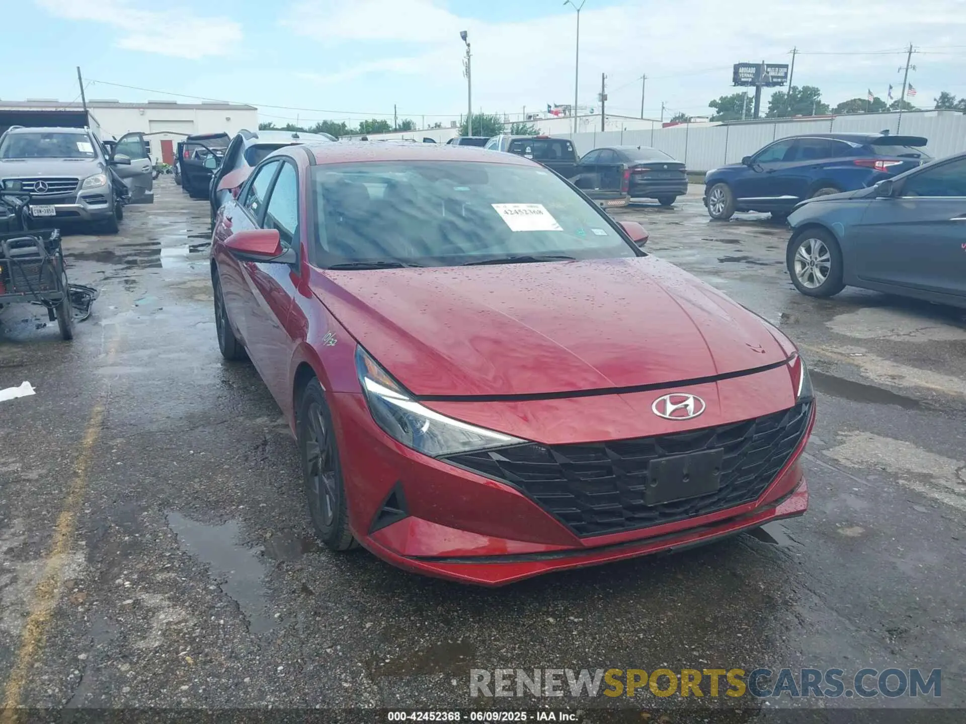 1 Photograph of a damaged car KMHLM4AG2PU611571 HYUNDAI ELANTRA 2023
