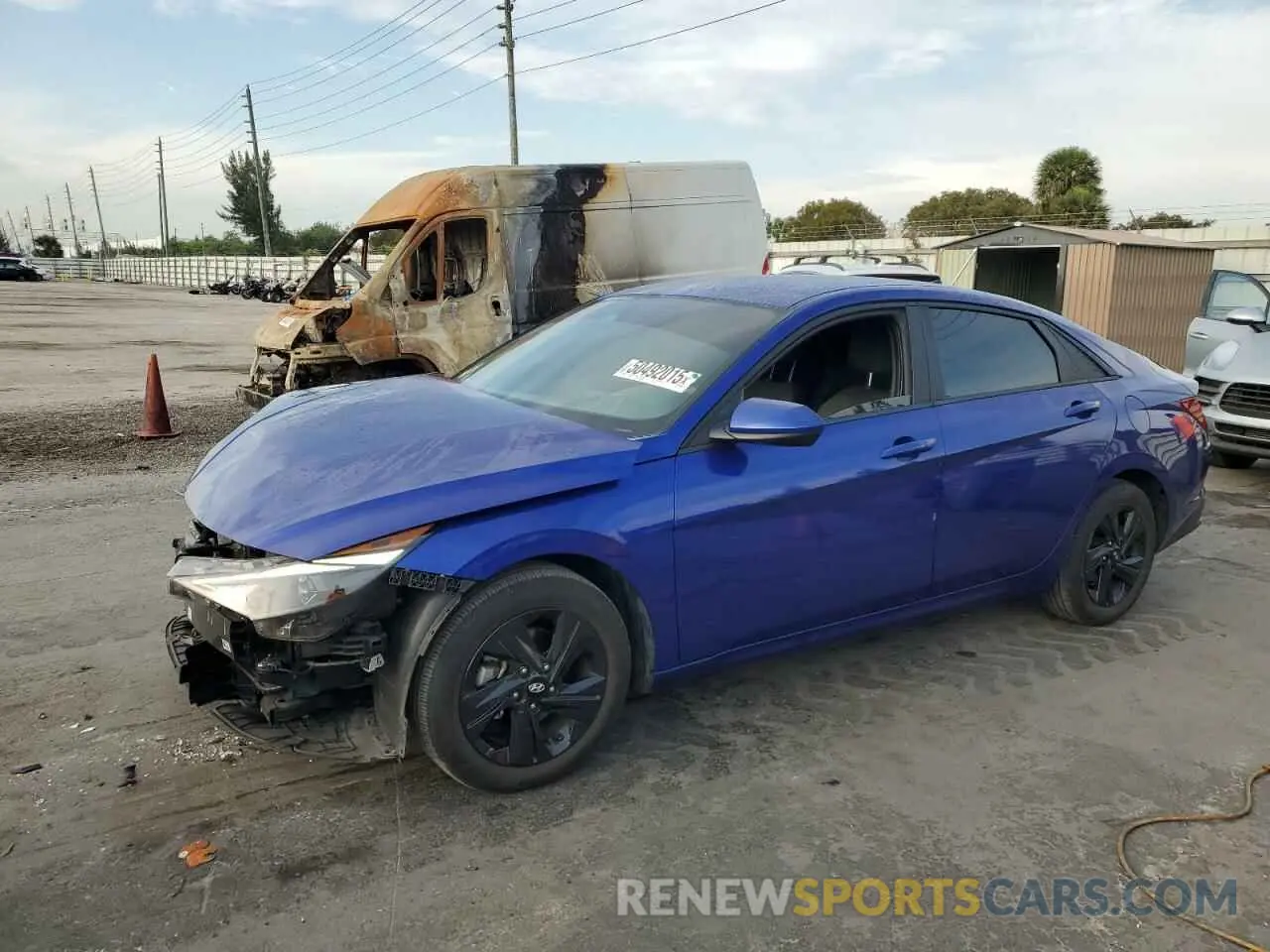 1 Photograph of a damaged car KMHLM4AG3PU479663 HYUNDAI ELANTRA 2023