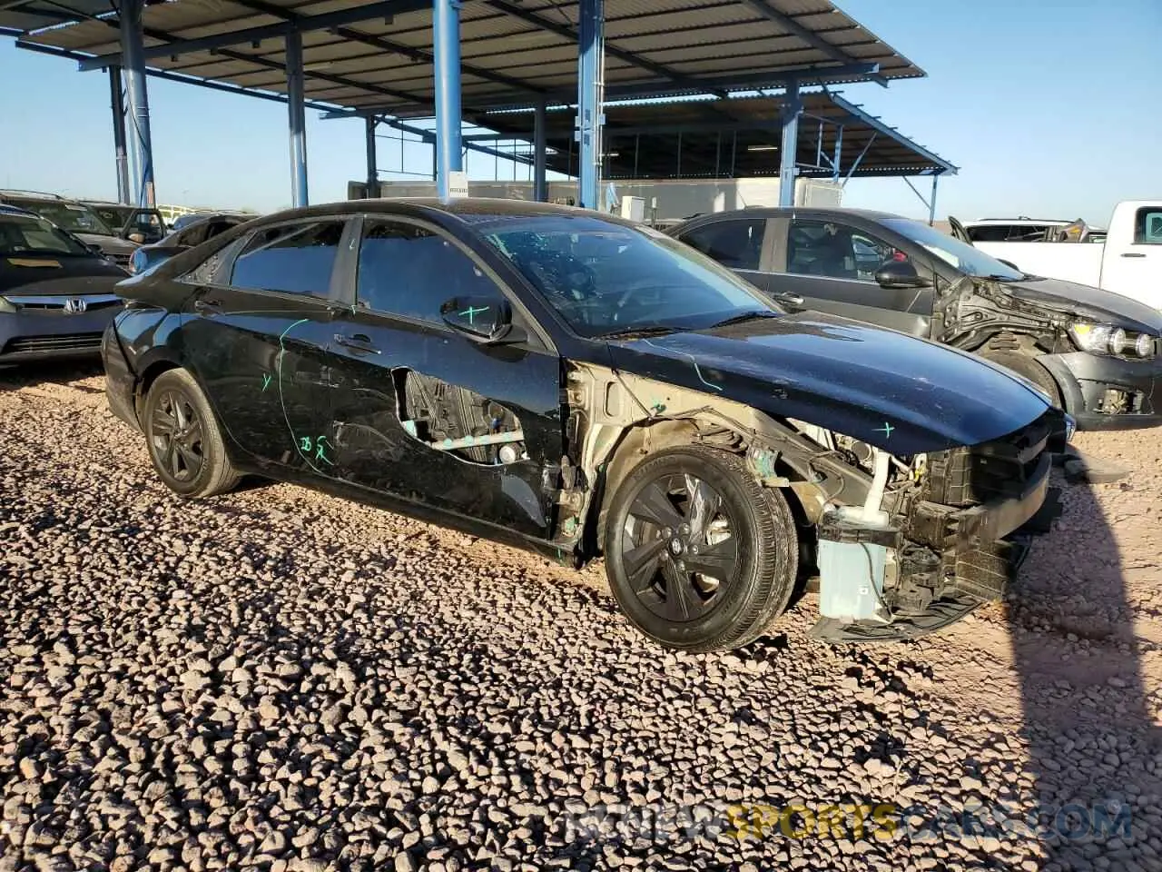 4 Photograph of a damaged car KMHLM4AG3PU520003 HYUNDAI ELANTRA 2023