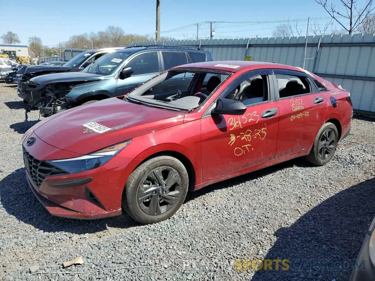 1 Photograph of a damaged car KMHLM4AG3PU567208 HYUNDAI ELANTRA 2023