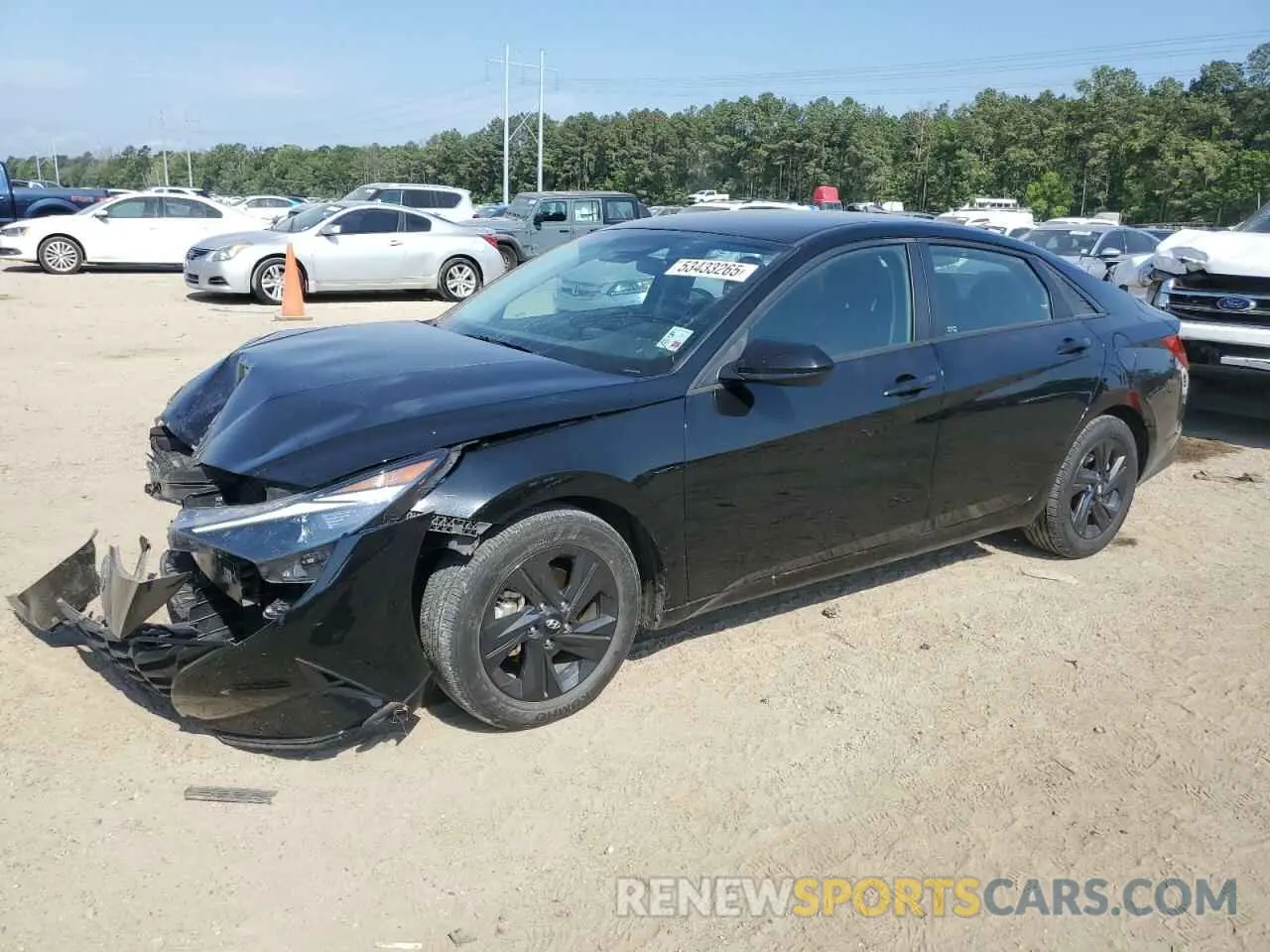 1 Photograph of a damaged car KMHLM4AG4PU373948 HYUNDAI ELANTRA 2023