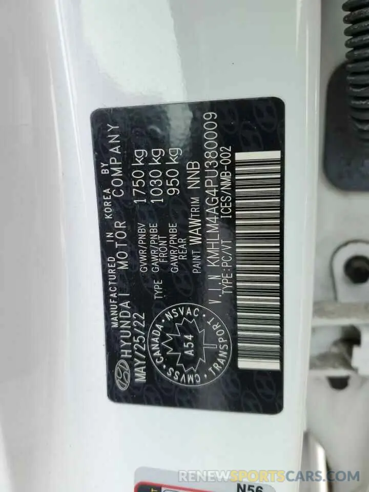 13 Фотография поврежденного автомобиля KMHLM4AG4PU380009 HYUNDAI ELANTRA 2023