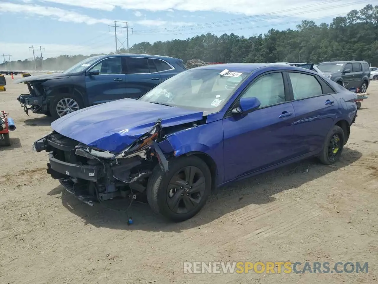 1 Photograph of a damaged car KMHLM4AG4PU585314 HYUNDAI ELANTRA 2023