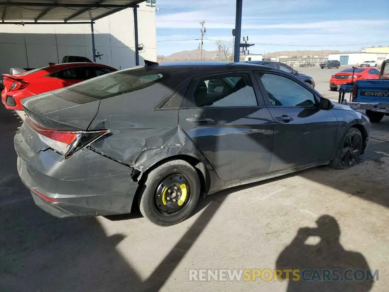 3 Photograph of a damaged car KMHLM4AG5PU606106 HYUNDAI ELANTRA 2023