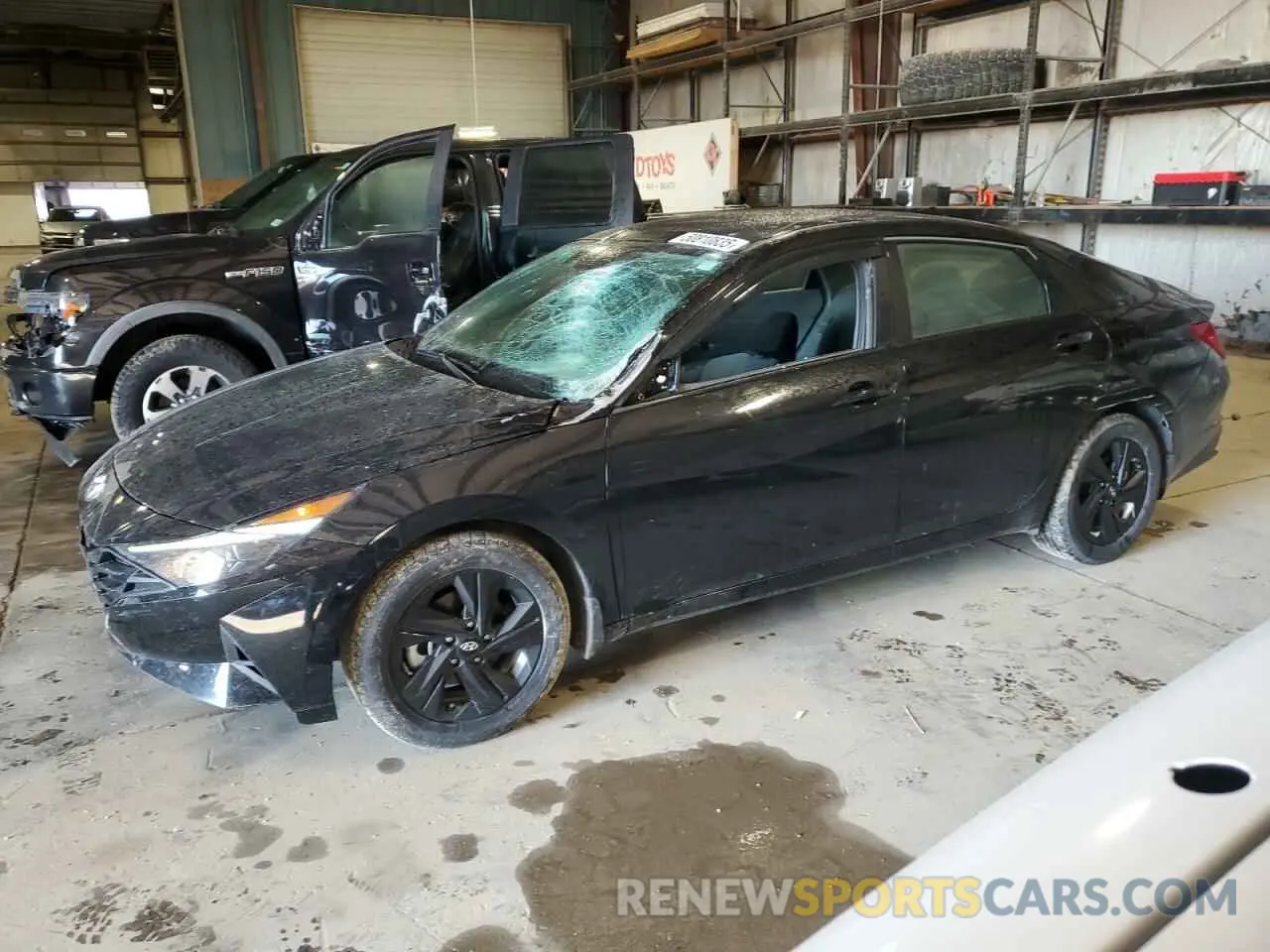 1 Photograph of a damaged car KMHLM4AG6PU549981 HYUNDAI ELANTRA 2023