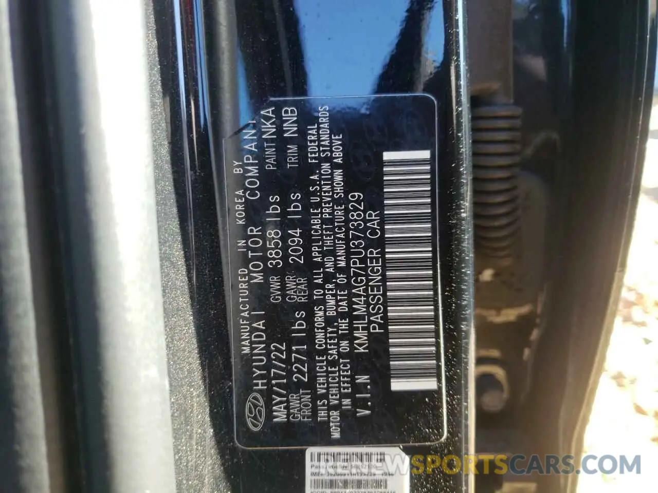14 Фотография поврежденного автомобиля KMHLM4AG7PU373829 HYUNDAI ELANTRA 2023