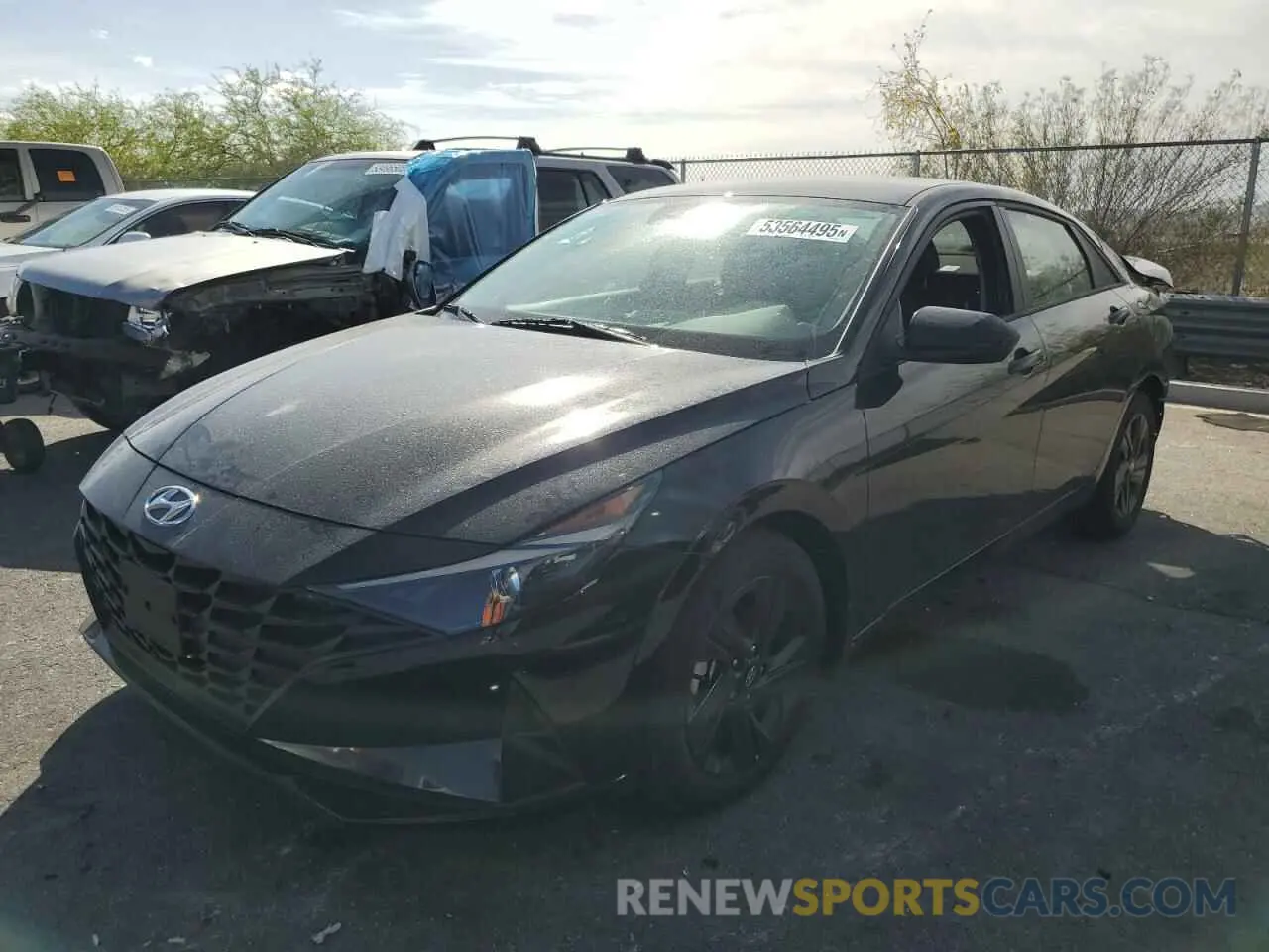 1 Photograph of a damaged car KMHLM4AG7PU378495 HYUNDAI ELANTRA 2023