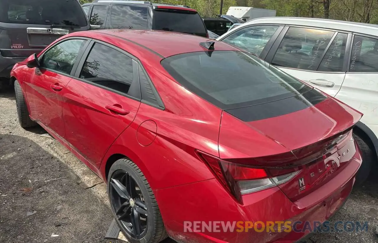 4 Photograph of a damaged car KMHLM4AG7PU380473 HYUNDAI ELANTRA 2023