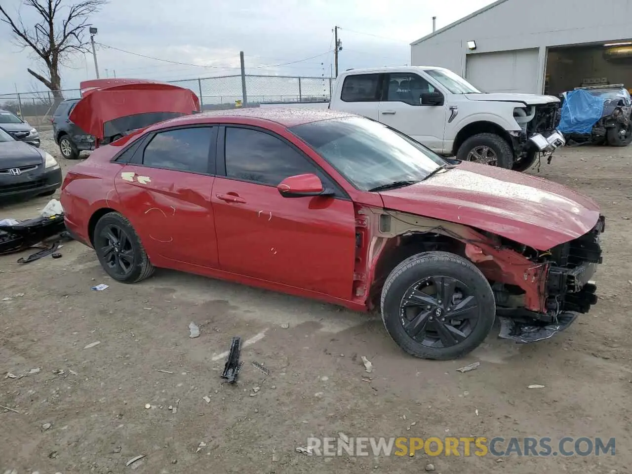 4 Photograph of a damaged car KMHLM4AGXPU414969 HYUNDAI ELANTRA 2023
