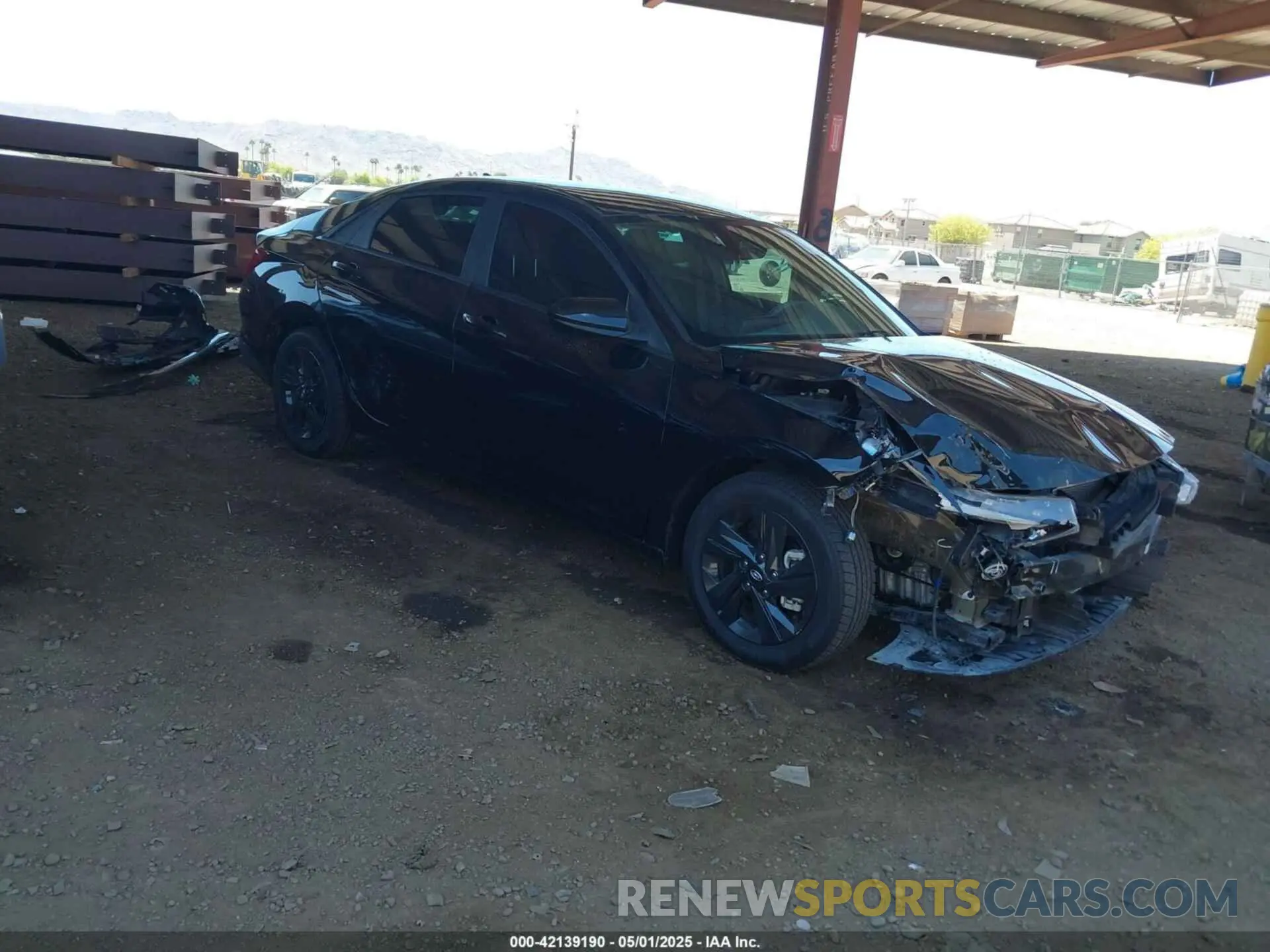 1 Photograph of a damaged car KMHLM4AGXPU465551 HYUNDAI ELANTRA 2023