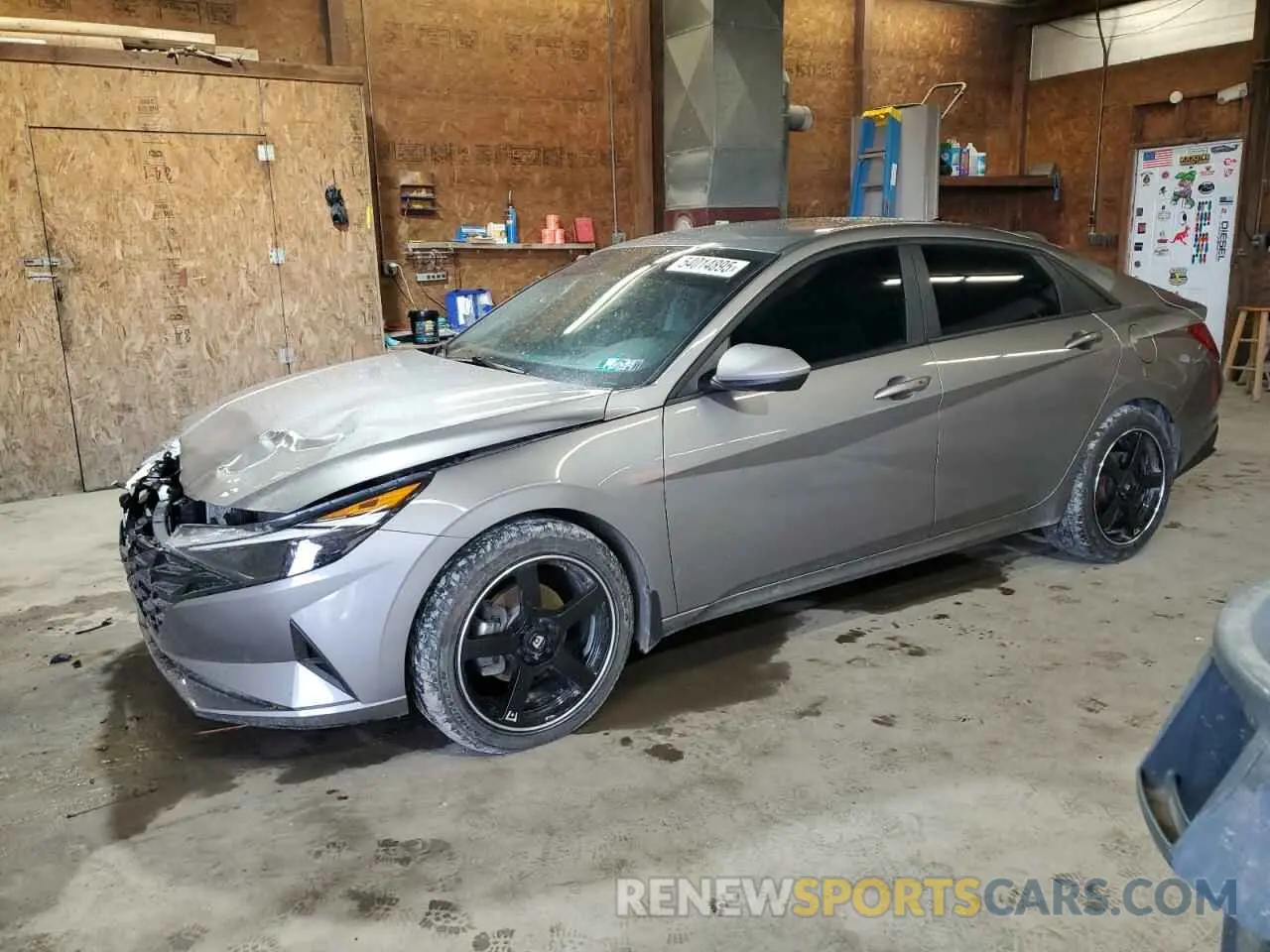 1 Photograph of a damaged car KMHLM4AGXPU490711 HYUNDAI ELANTRA 2023