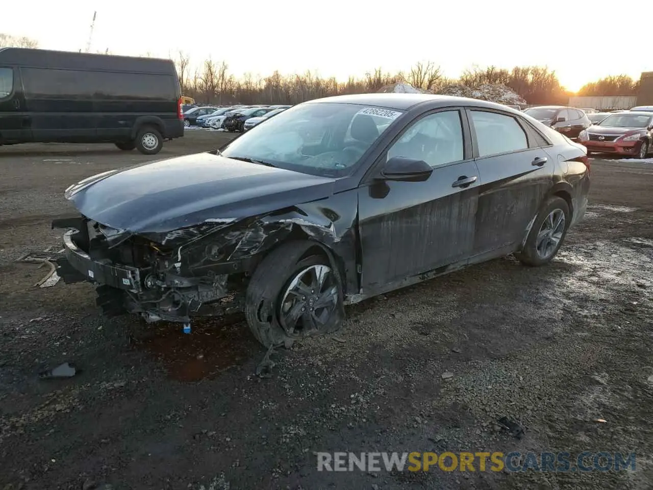 1 Photograph of a damaged car KMHLM4AGXPU568114 HYUNDAI ELANTRA 2023