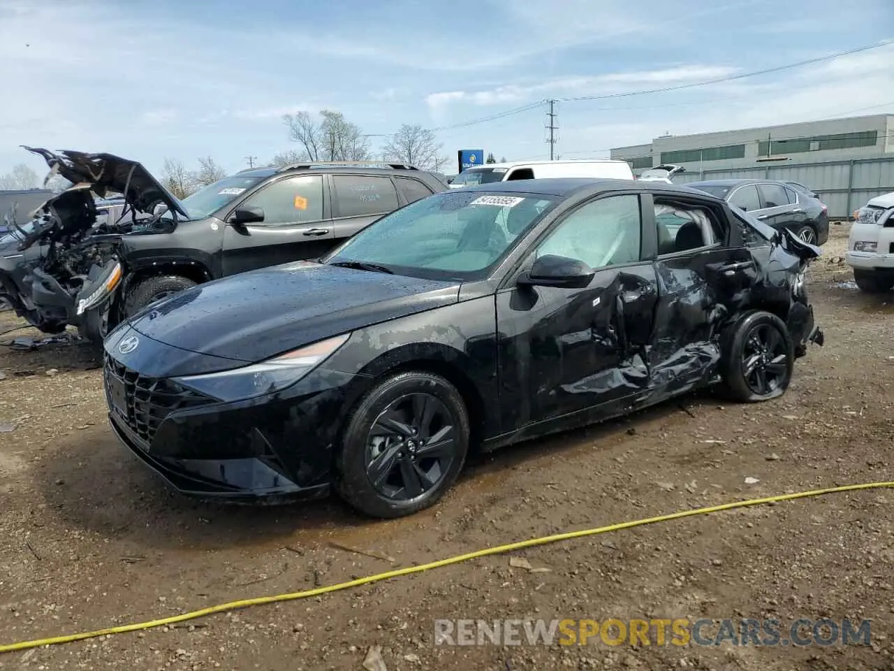 1 Photograph of a damaged car KMHLM4AJ1PU087857 HYUNDAI ELANTRA 2023