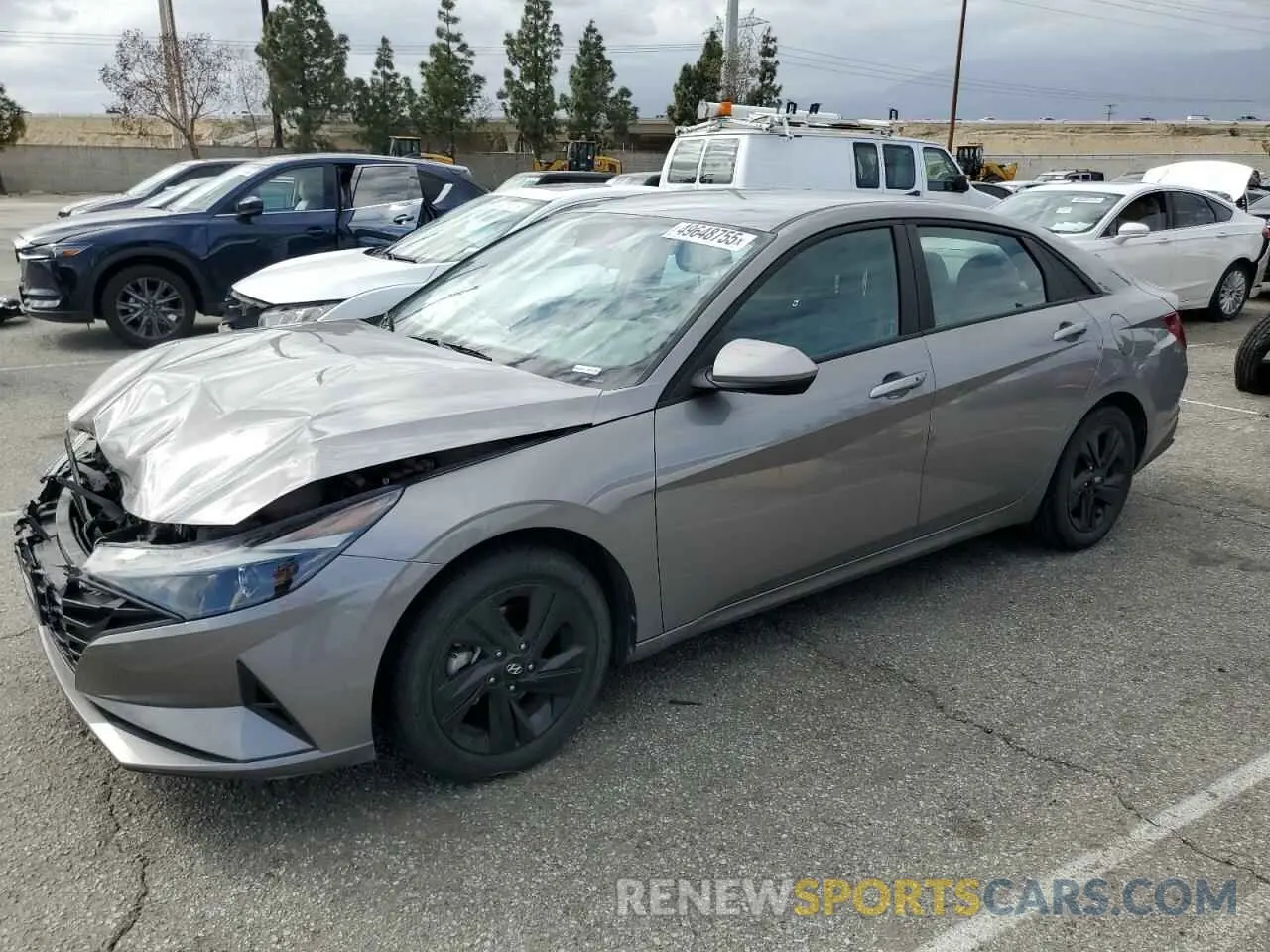 1 Photograph of a damaged car KMHLM4AJ5PU034031 HYUNDAI ELANTRA 2023