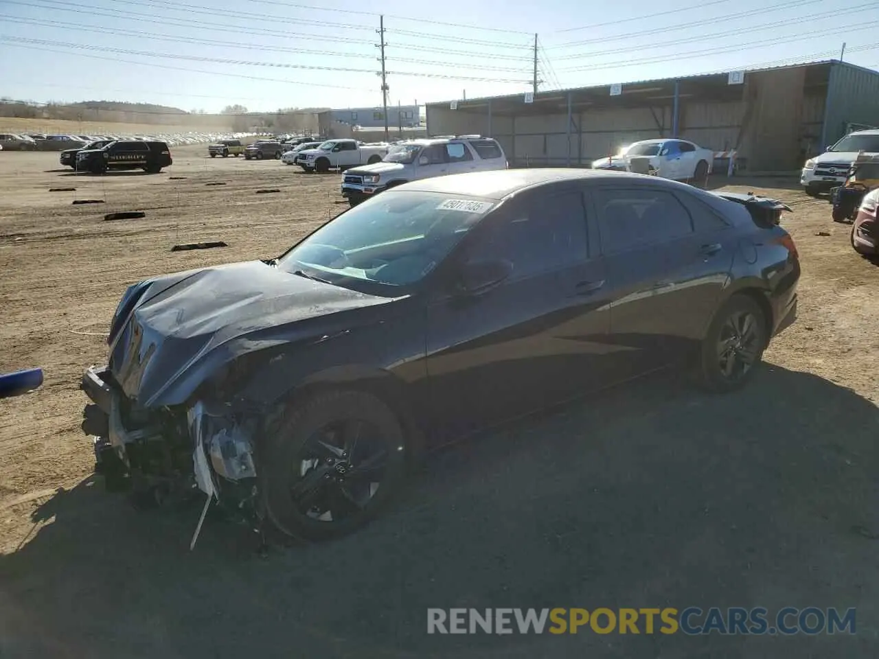 1 Photograph of a damaged car KMHLM4AJ7PU039117 HYUNDAI ELANTRA 2023