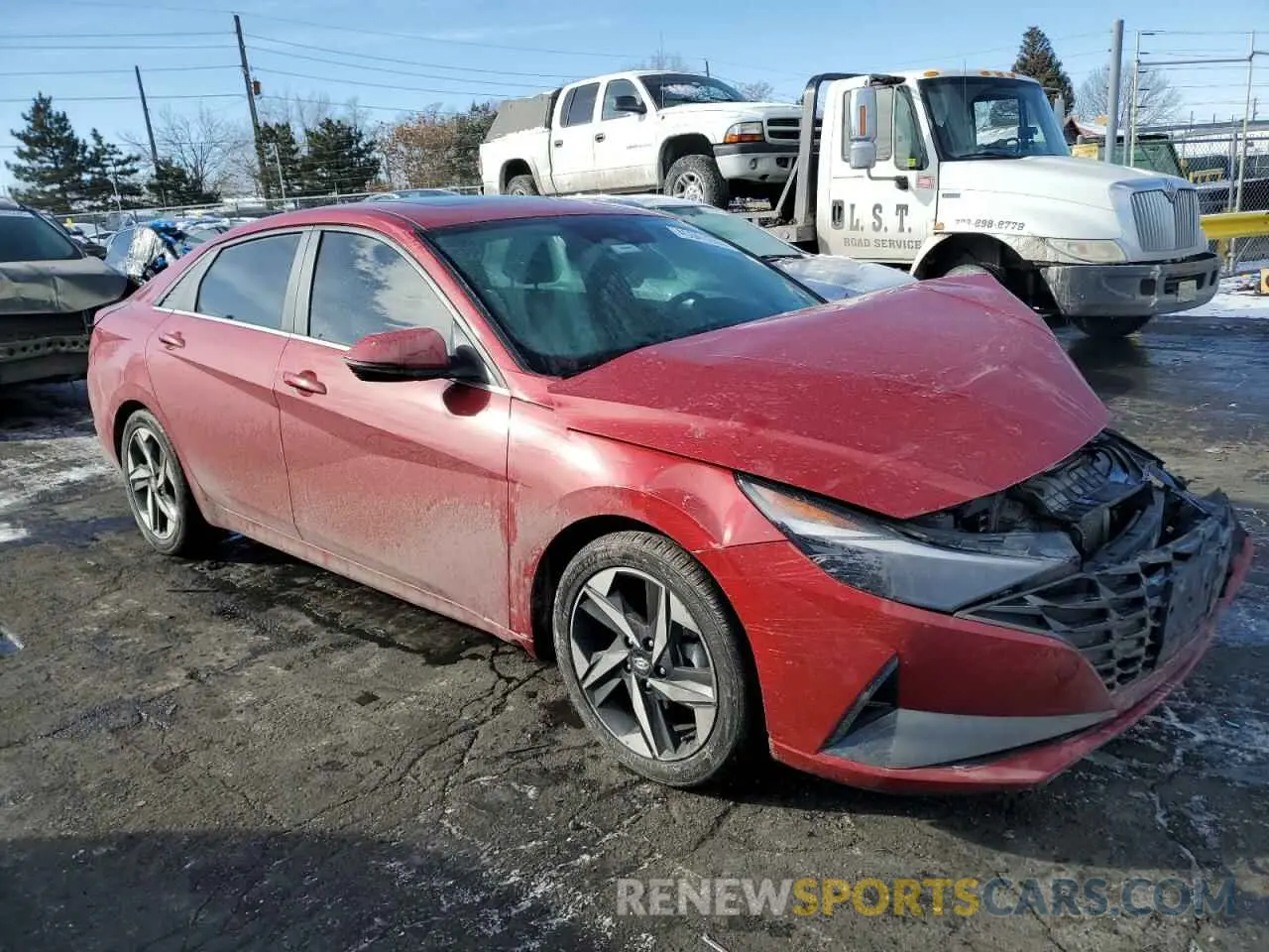 4 Фотография поврежденного автомобиля KMHLN4AJ5PU057533 HYUNDAI ELANTRA 2023