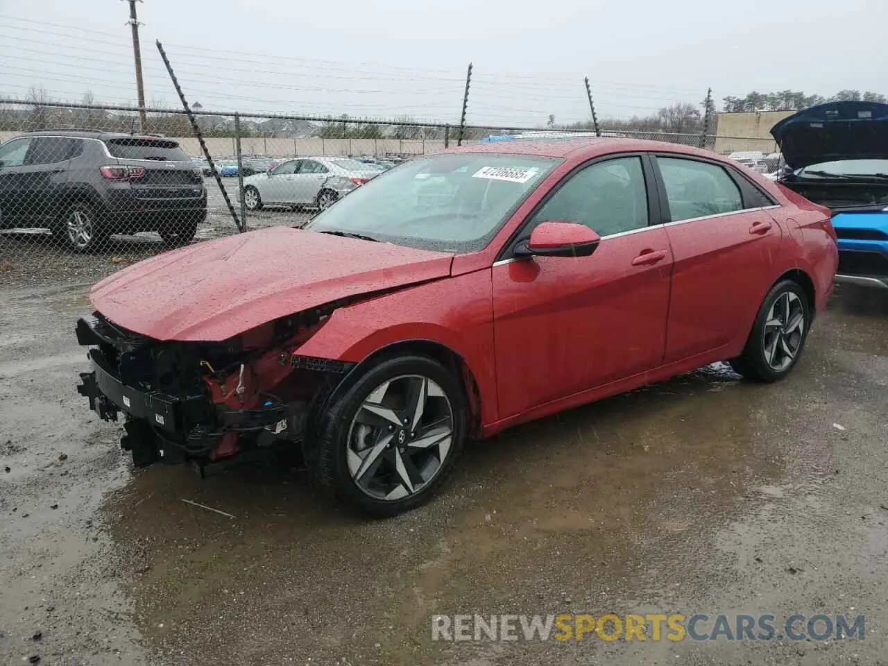 1 Photograph of a damaged car KMHLN4AJ6PU038733 HYUNDAI ELANTRA 2023