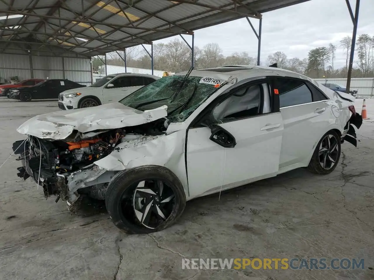 1 Photograph of a damaged car KMHLN4AJ6PU069870 HYUNDAI ELANTRA 2023