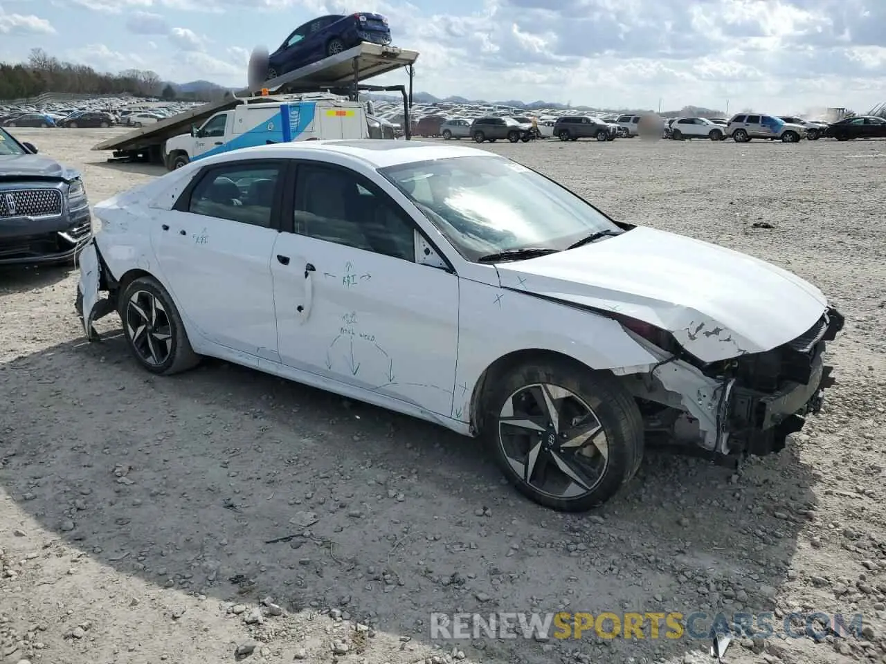 4 Фотография поврежденного автомобиля KMHLN4AJ7PU070381 HYUNDAI ELANTRA 2023