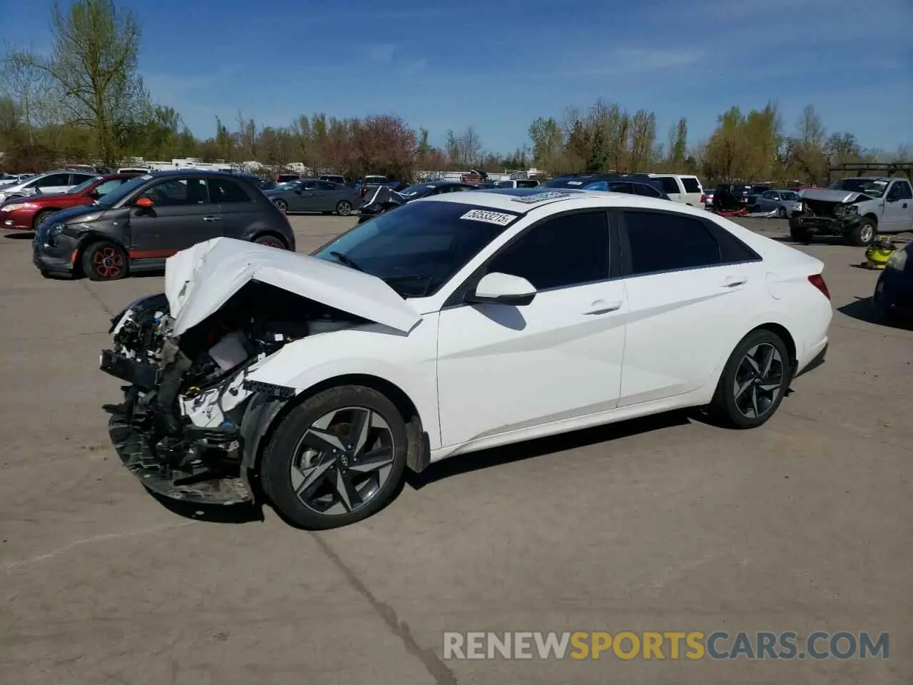 1 Photograph of a damaged car KMHLN4AJ8PU047482 HYUNDAI ELANTRA 2023