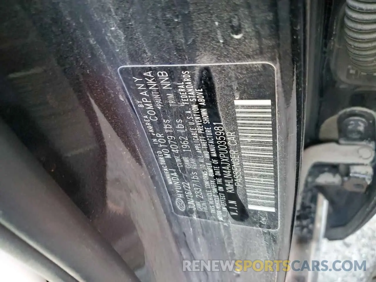 13 Photograph of a damaged car KMHLN4AJXPU035981 HYUNDAI ELANTRA 2023