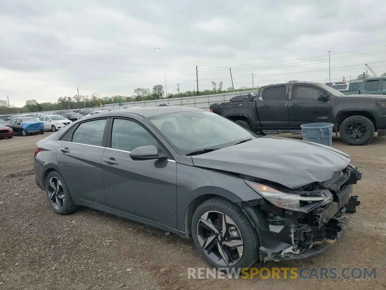 4 Фотография поврежденного автомобиля KMHLN4AJXPU070150 HYUNDAI ELANTRA 2023