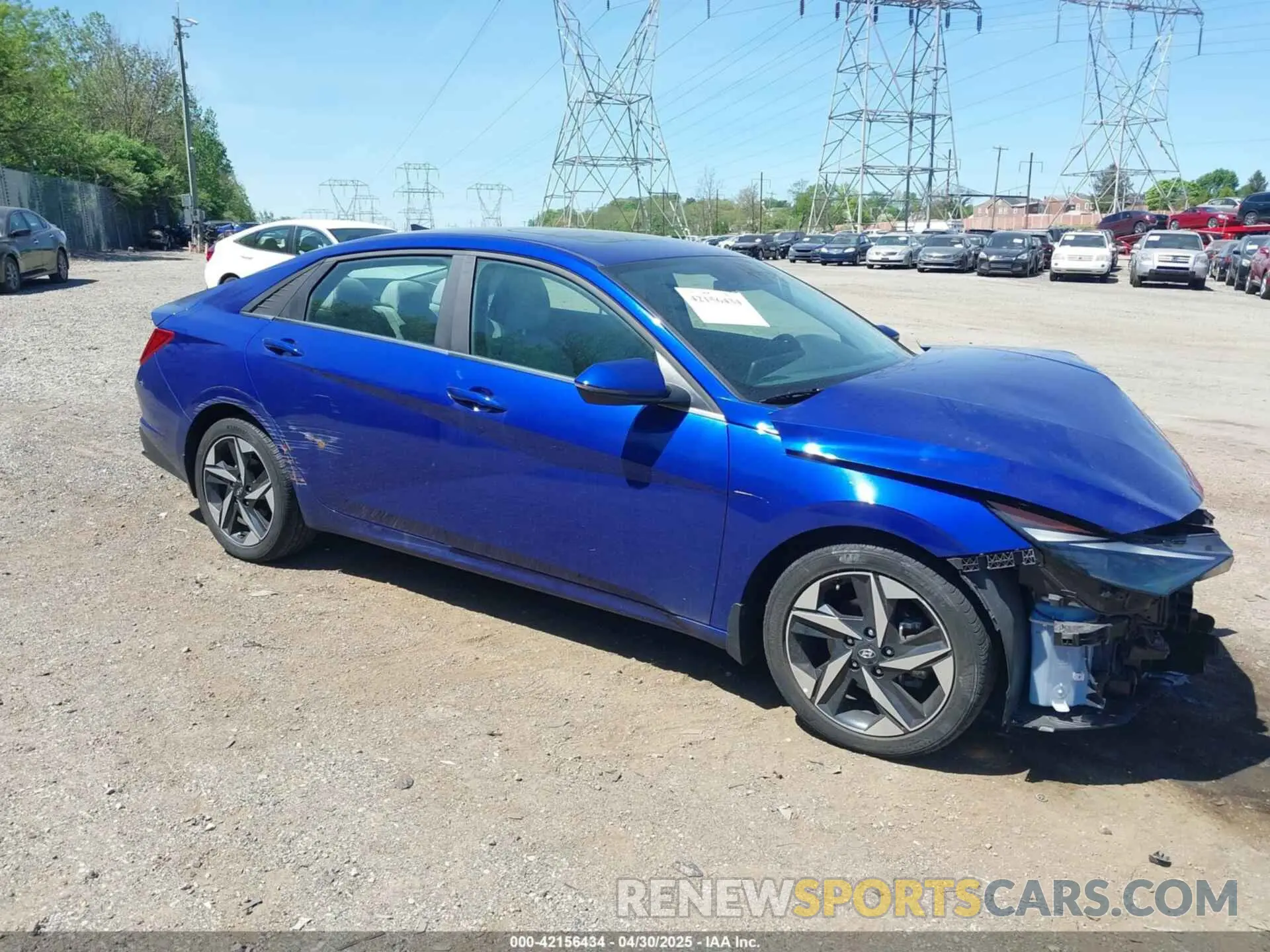 1 Photograph of a damaged car KMHLP4AG0PU459653 HYUNDAI ELANTRA 2023