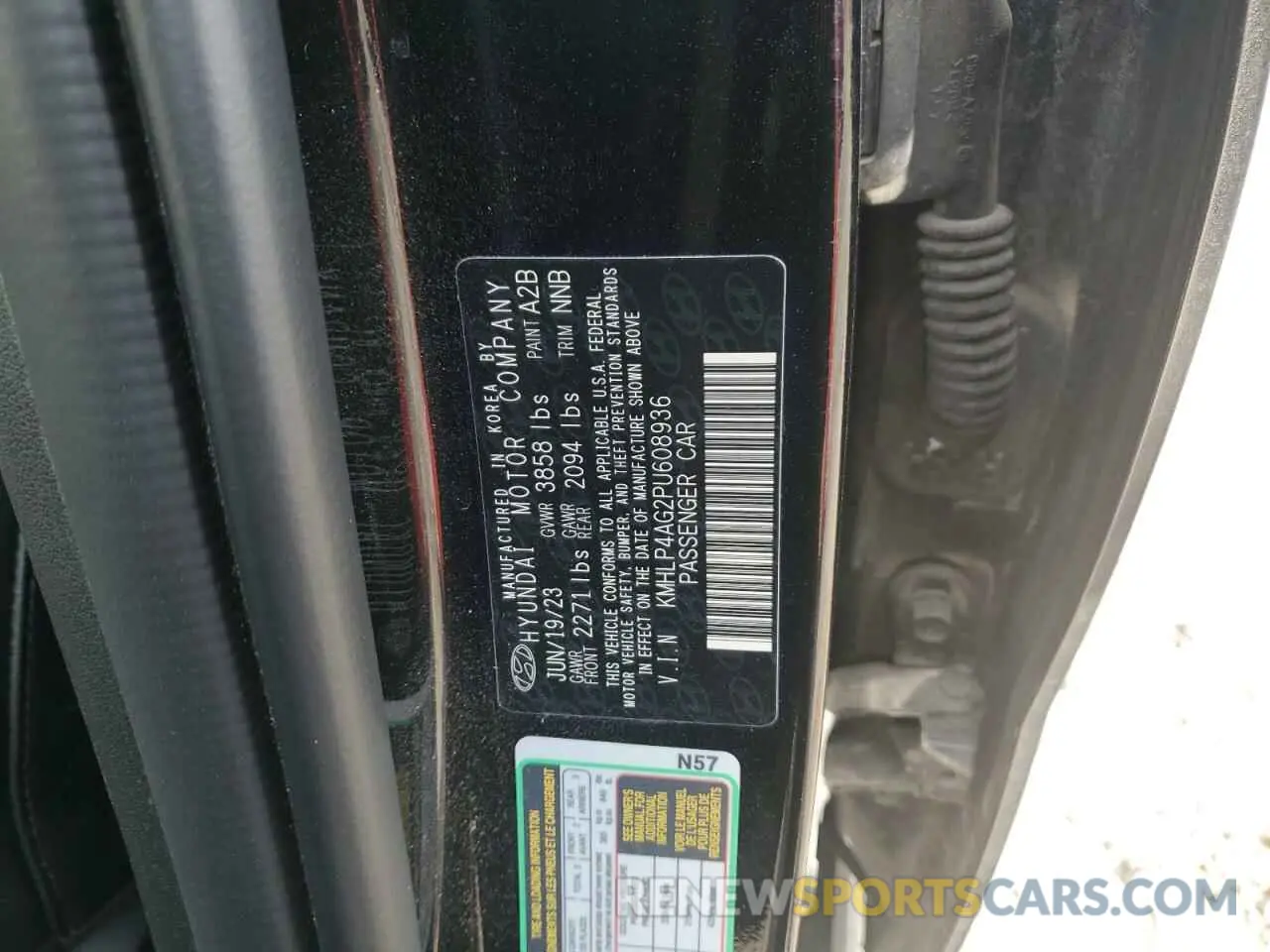 13 Фотография поврежденного автомобиля KMHLP4AG2PU608936 HYUNDAI ELANTRA 2023