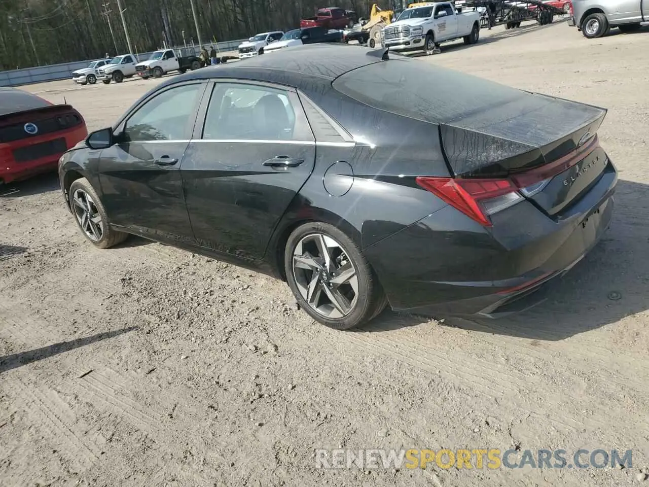 2 Фотография поврежденного автомобиля KMHLP4AG2PU608936 HYUNDAI ELANTRA 2023