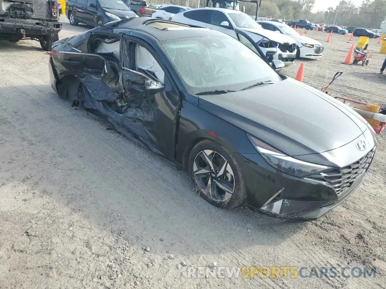 4 Фотография поврежденного автомобиля KMHLP4AG2PU608936 HYUNDAI ELANTRA 2023
