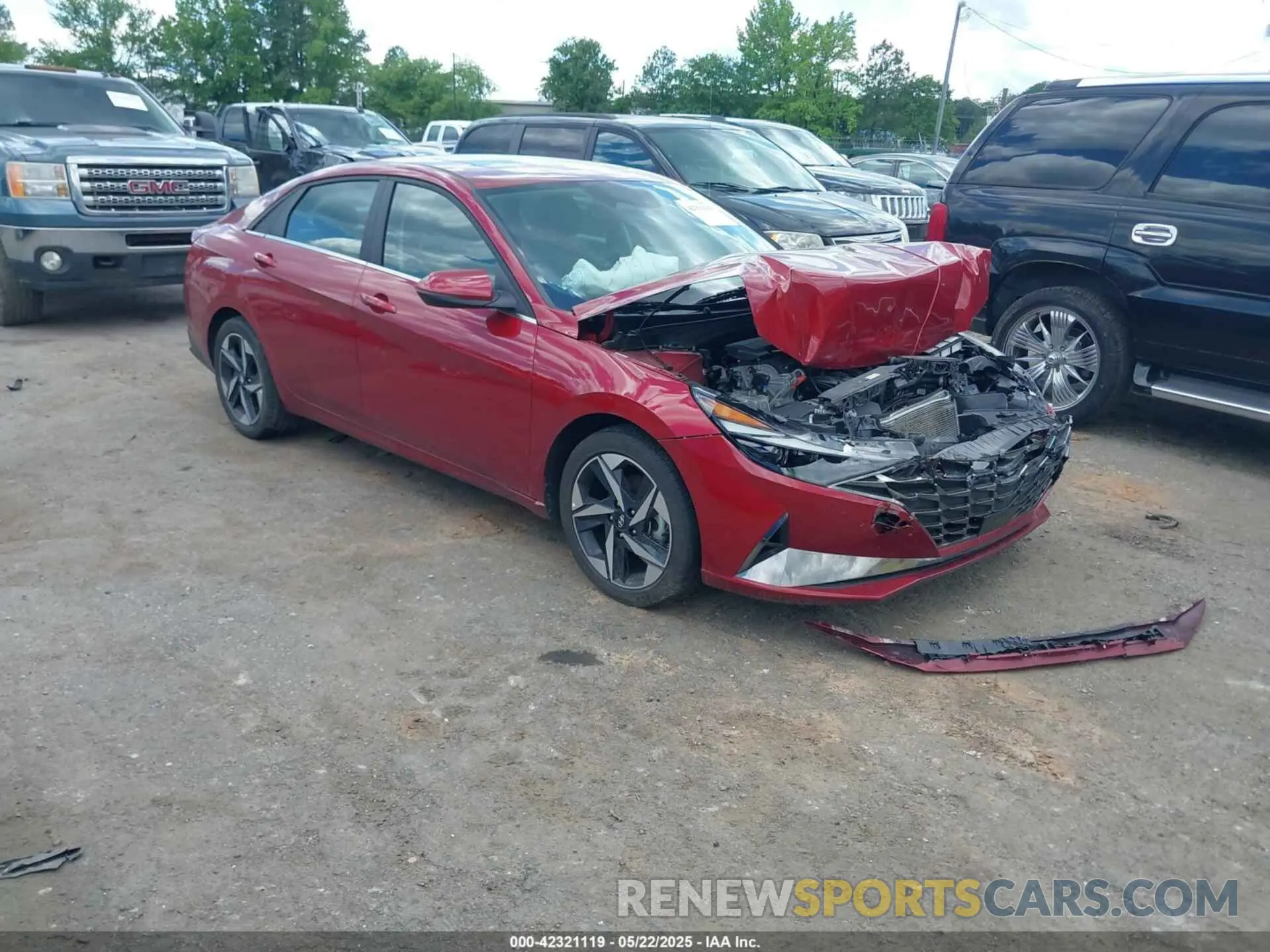 1 Photograph of a damaged car KMHLP4AG6PU620166 HYUNDAI ELANTRA 2023