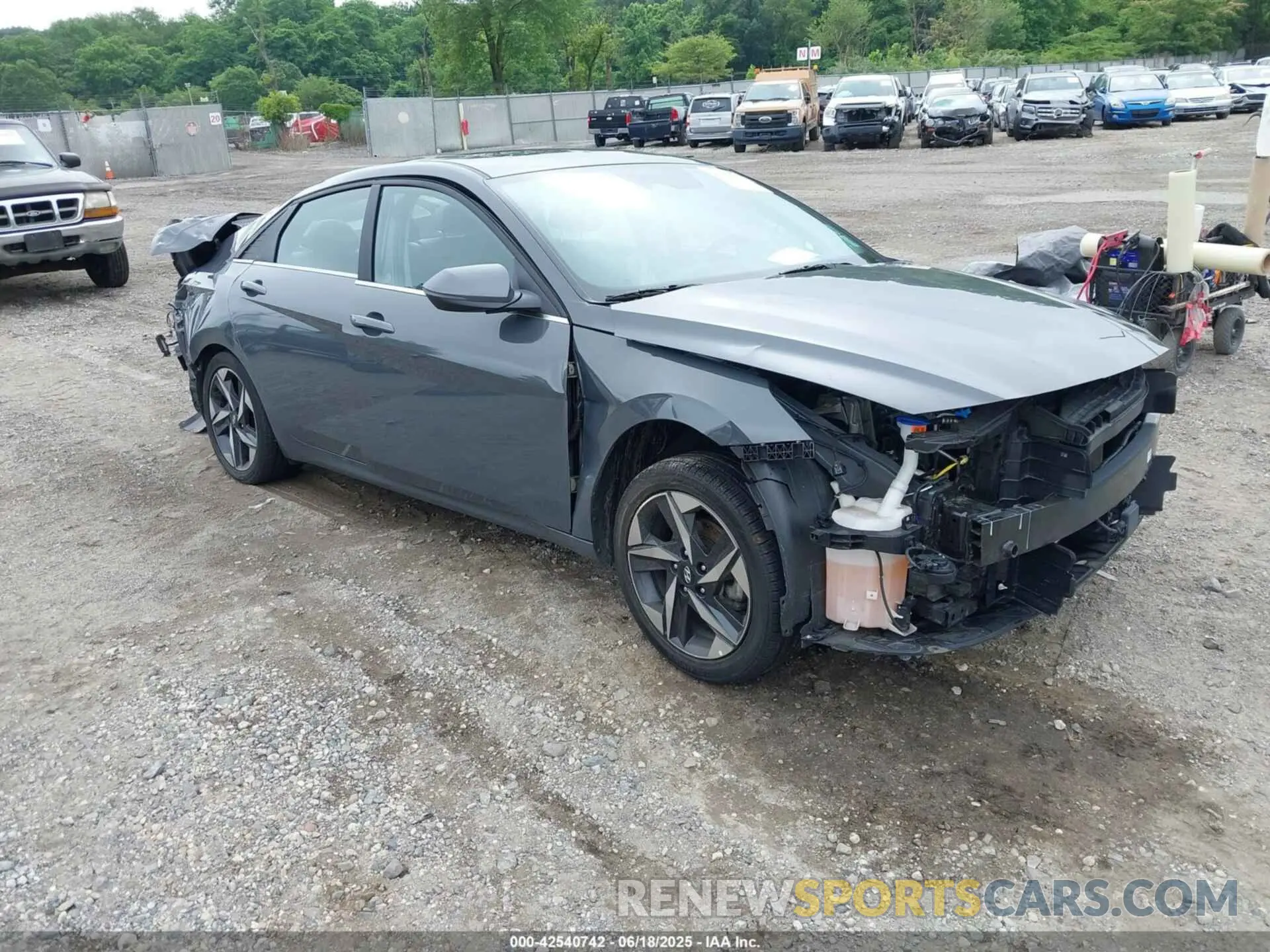 1 Photograph of a damaged car KMHLP4AG9PU625815 HYUNDAI ELANTRA 2023