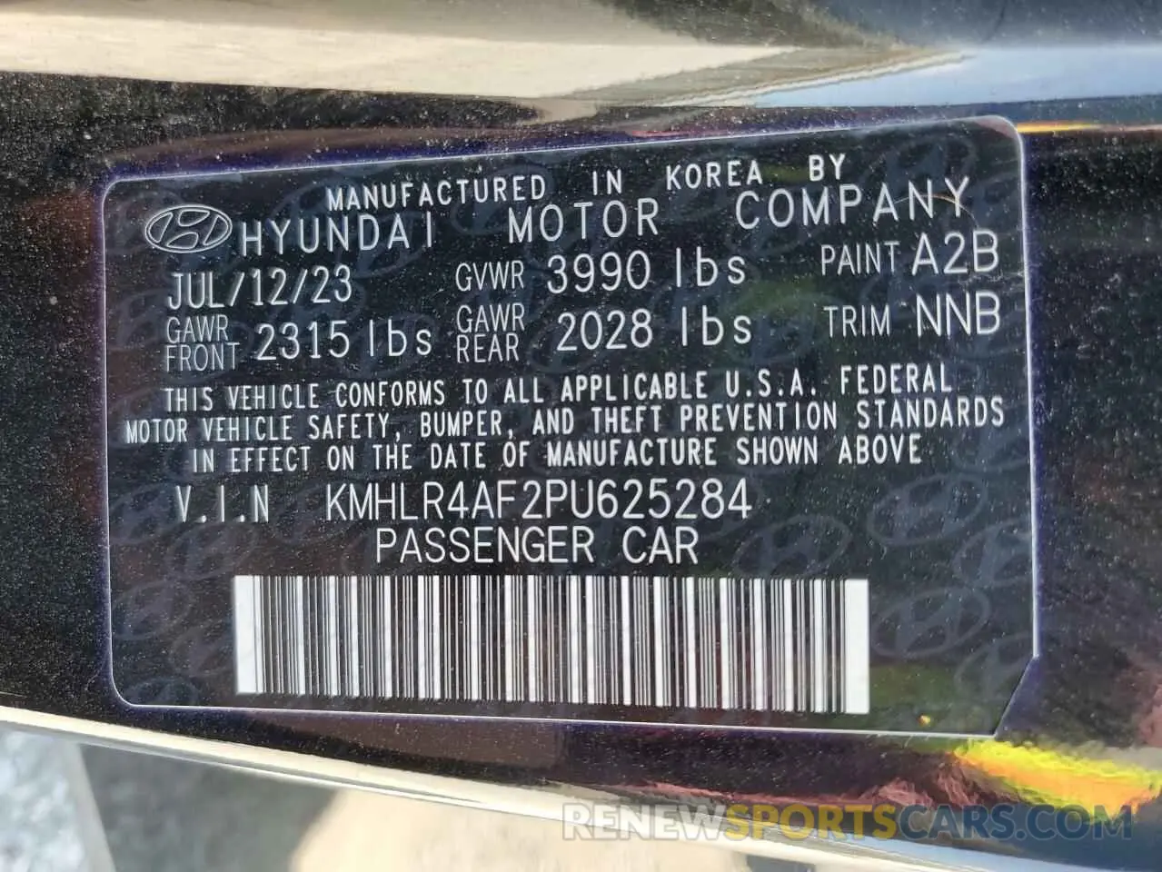 13 Photograph of a damaged car KMHLR4AF2PU625284 HYUNDAI ELANTRA 2023