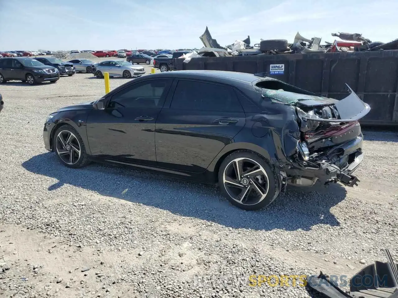 2 Photograph of a damaged car KMHLR4AF2PU625284 HYUNDAI ELANTRA 2023