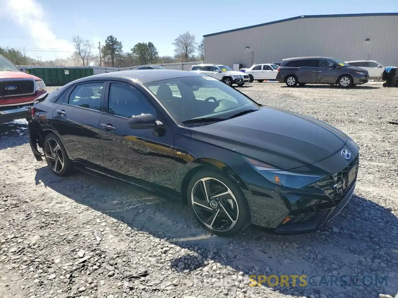 4 Фотография поврежденного автомобиля KMHLR4AF4PU521296 HYUNDAI ELANTRA 2023