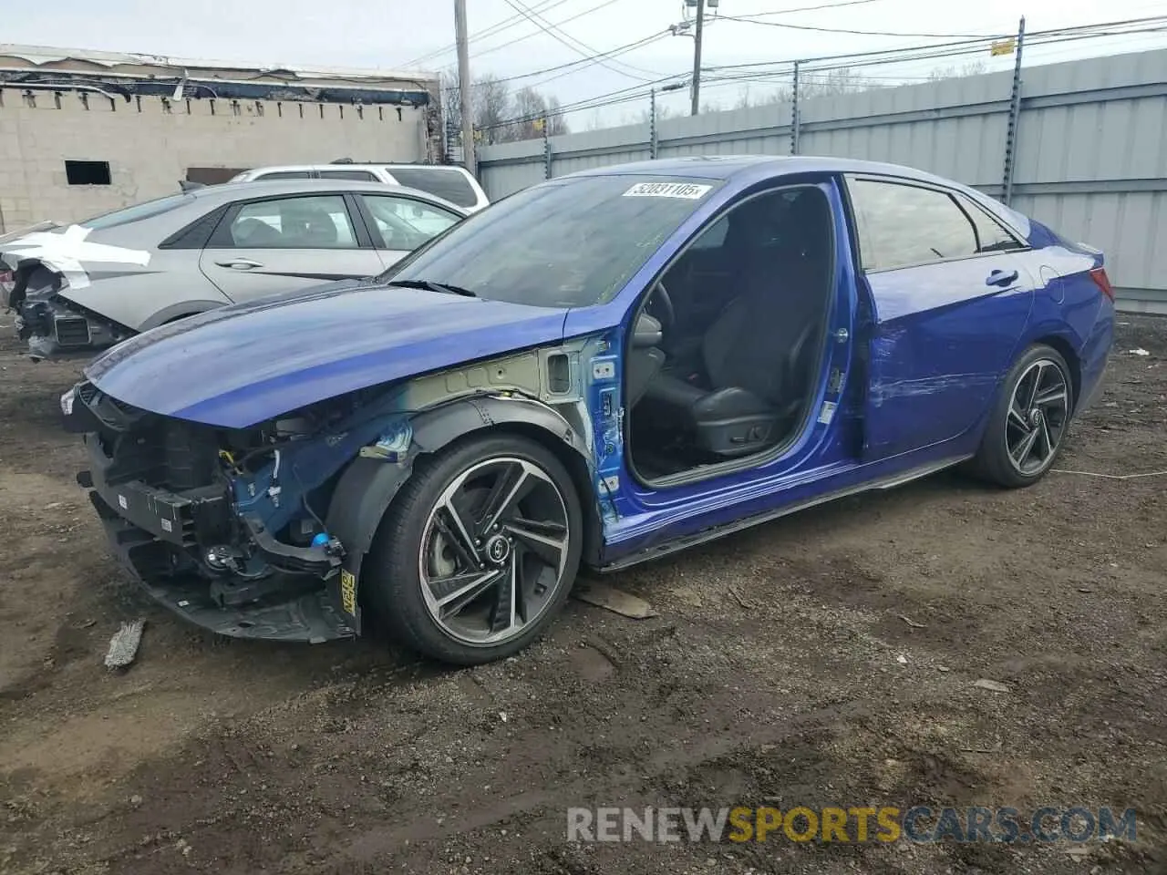 1 Photograph of a damaged car KMHLR4AF5PU493170 HYUNDAI ELANTRA 2023