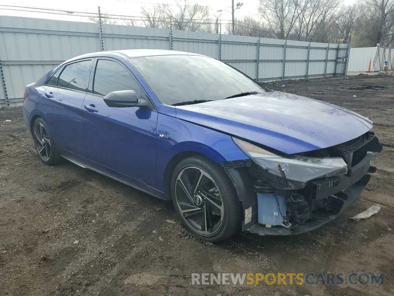 4 Photograph of a damaged car KMHLR4AF5PU493170 HYUNDAI ELANTRA 2023