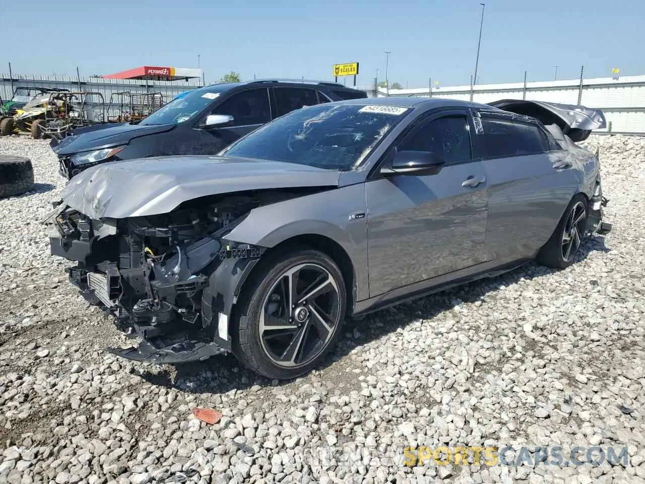 1 Photograph of a damaged car KMHLR4AF6PU397810 HYUNDAI ELANTRA 2023