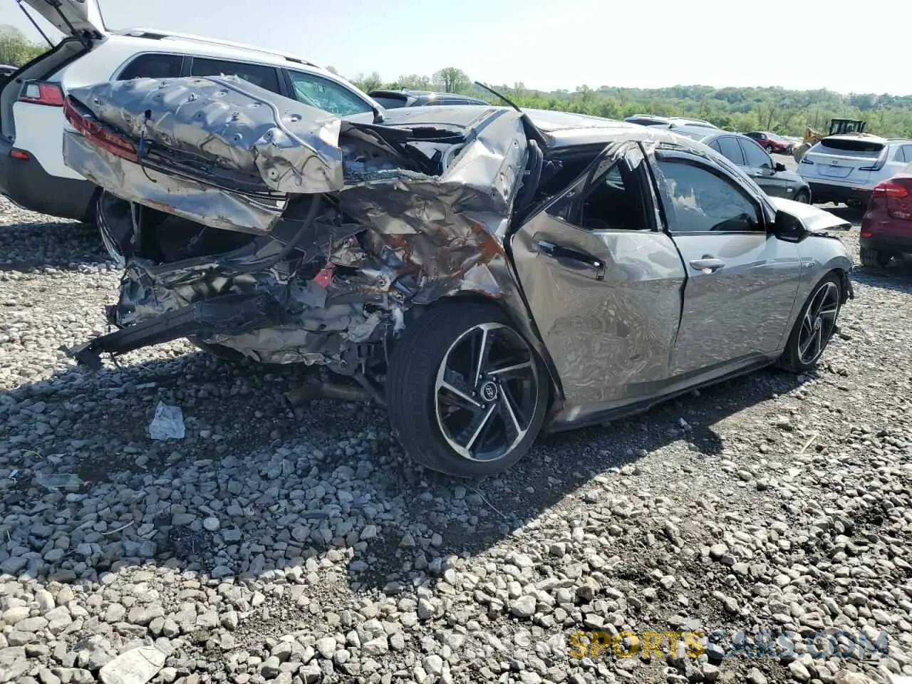 3 Photograph of a damaged car KMHLR4AF6PU397810 HYUNDAI ELANTRA 2023
