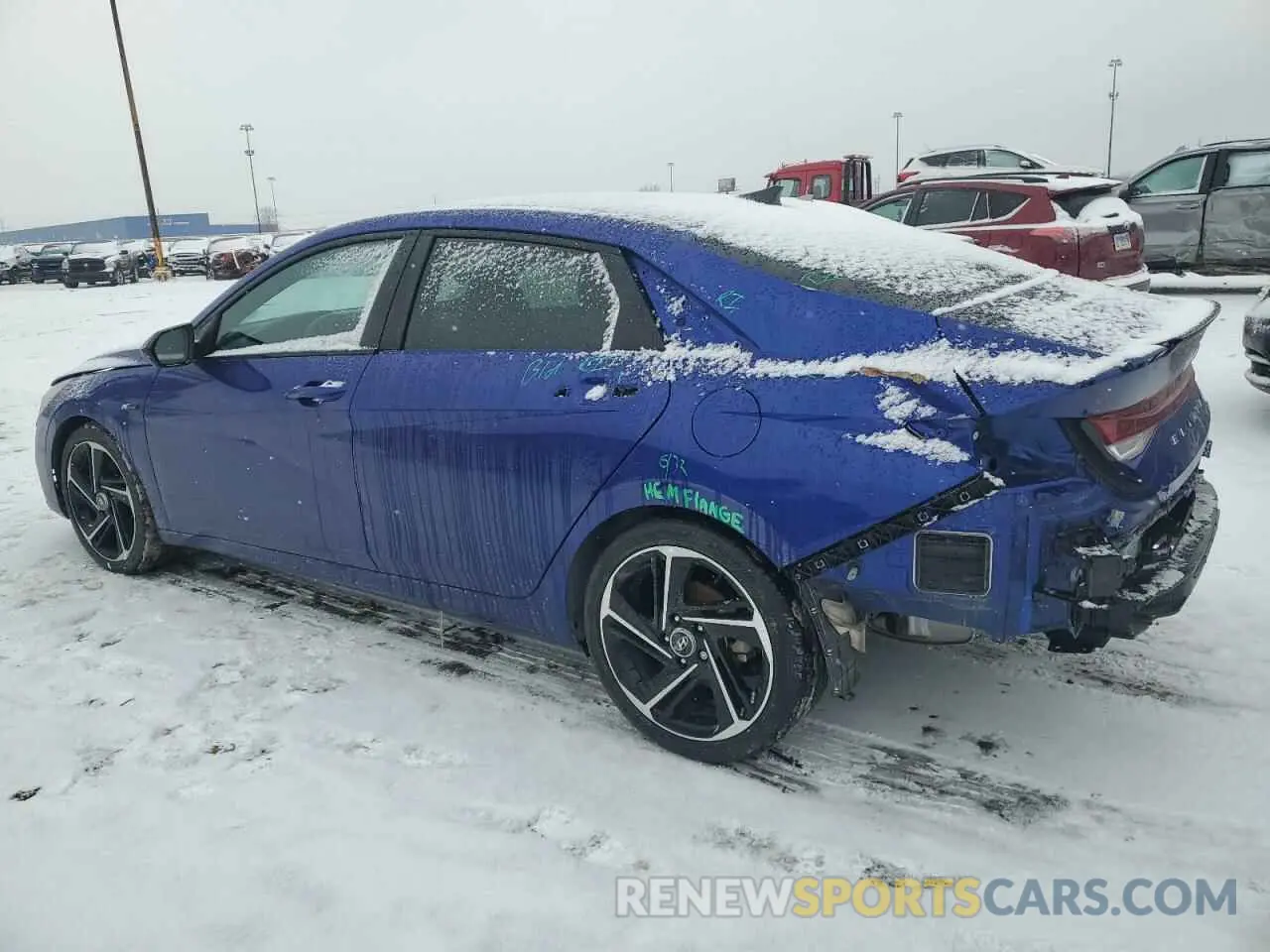 2 Фотография поврежденного автомобиля KMHLR4AF6PU495266 HYUNDAI ELANTRA 2023