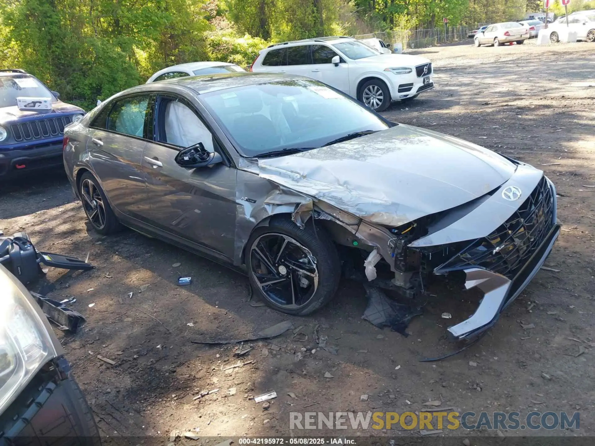 1 Photograph of a damaged car KMHLR4AF6PU545440 HYUNDAI ELANTRA 2023