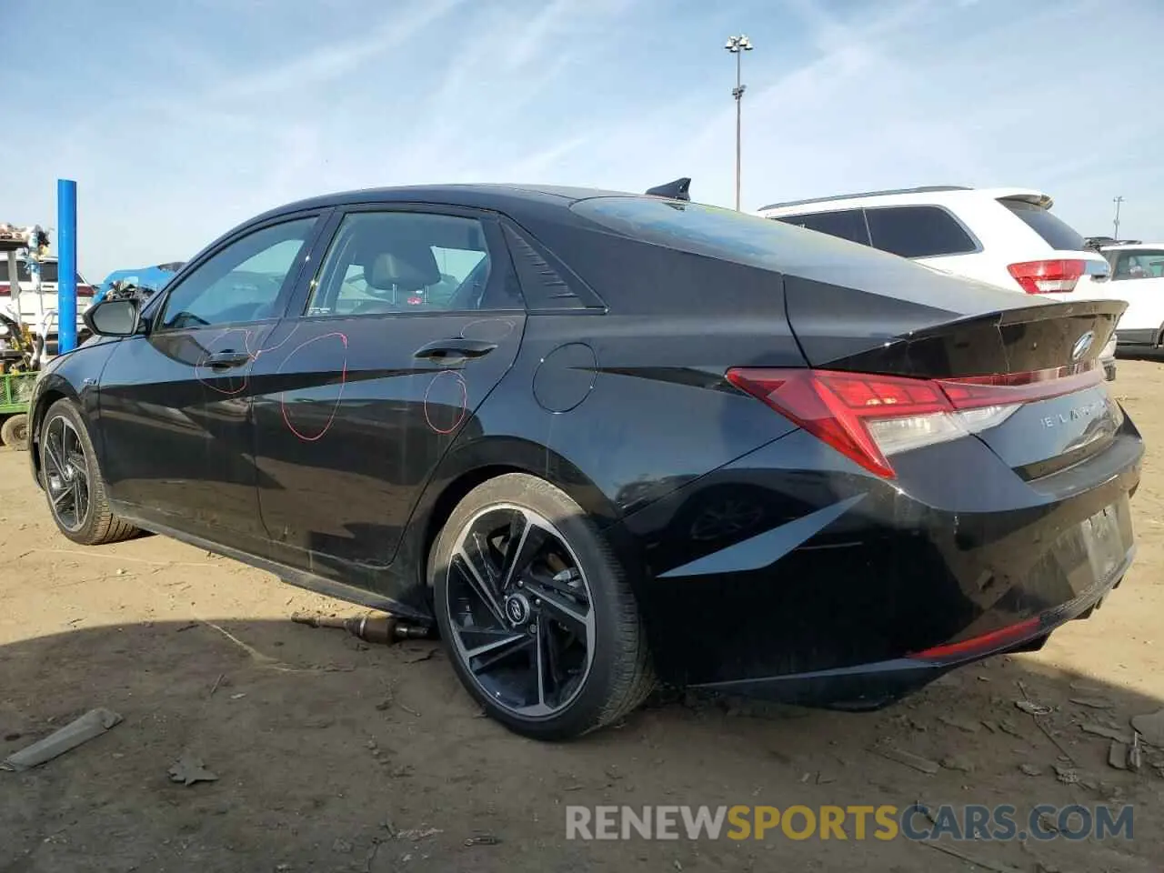 2 Фотография поврежденного автомобиля KMHLR4AF8PU473639 HYUNDAI ELANTRA 2023
