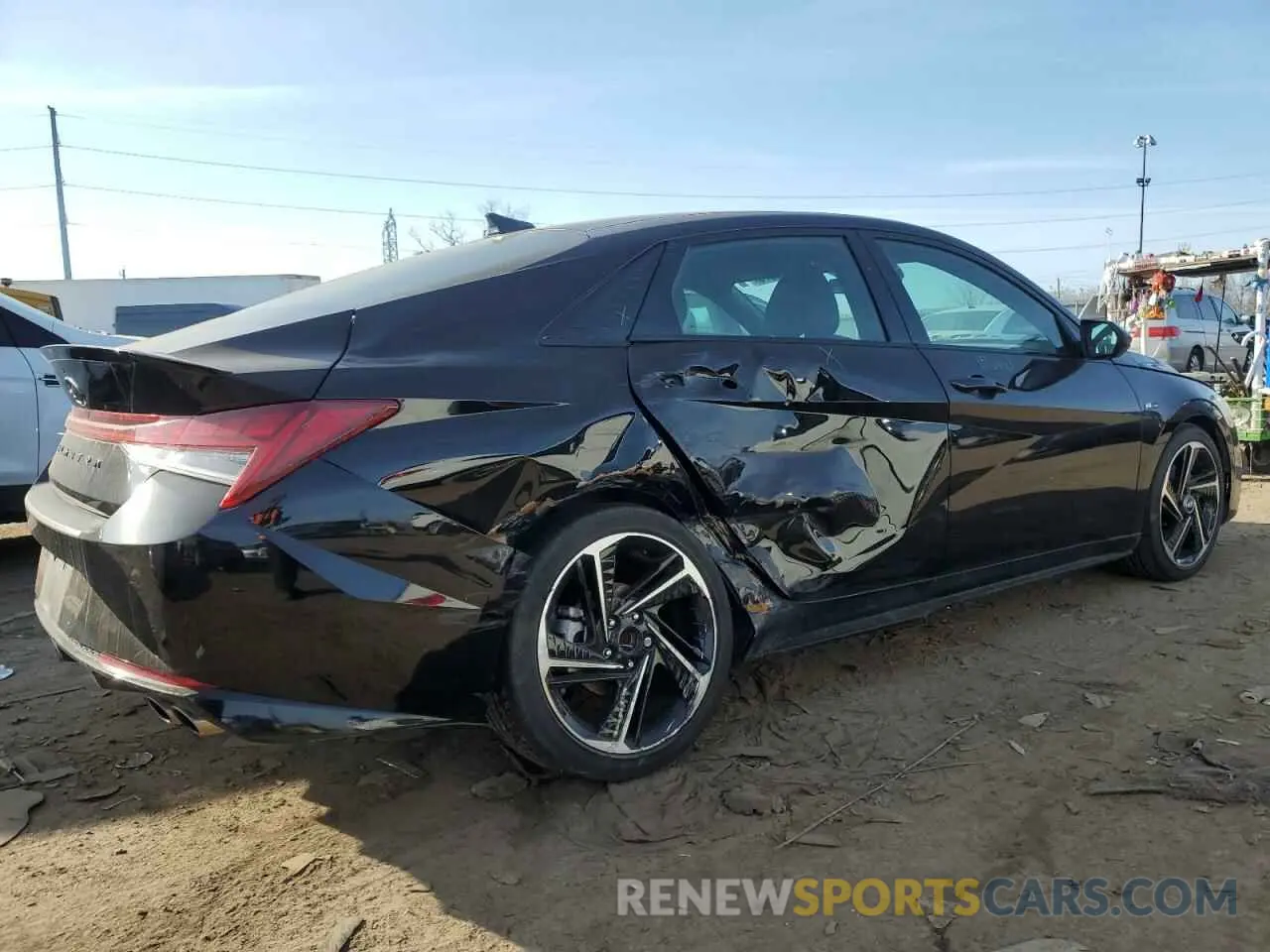 3 Фотография поврежденного автомобиля KMHLR4AF8PU473639 HYUNDAI ELANTRA 2023