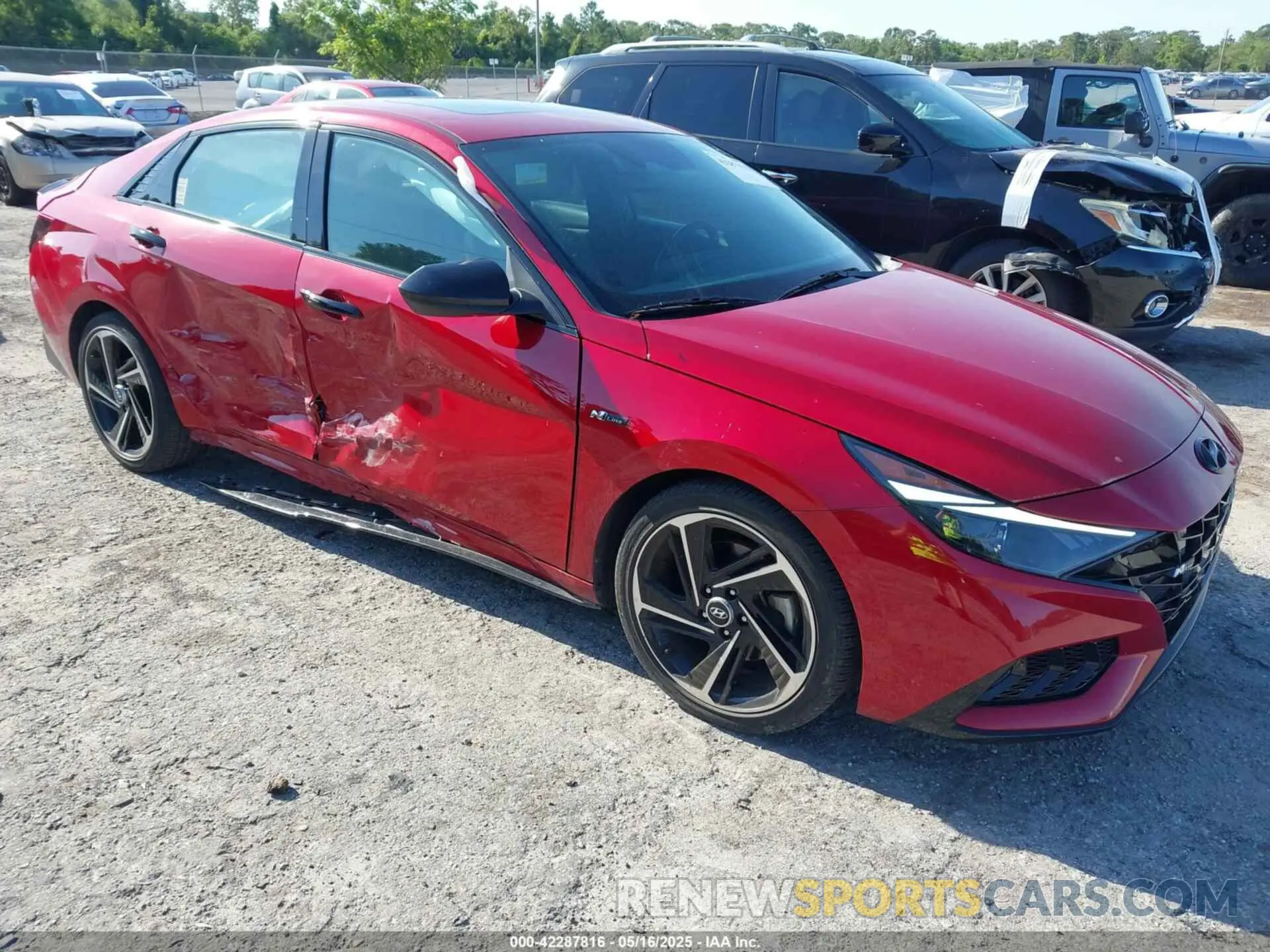 1 Photograph of a damaged car KMHLR4AF9PU496055 HYUNDAI ELANTRA 2023