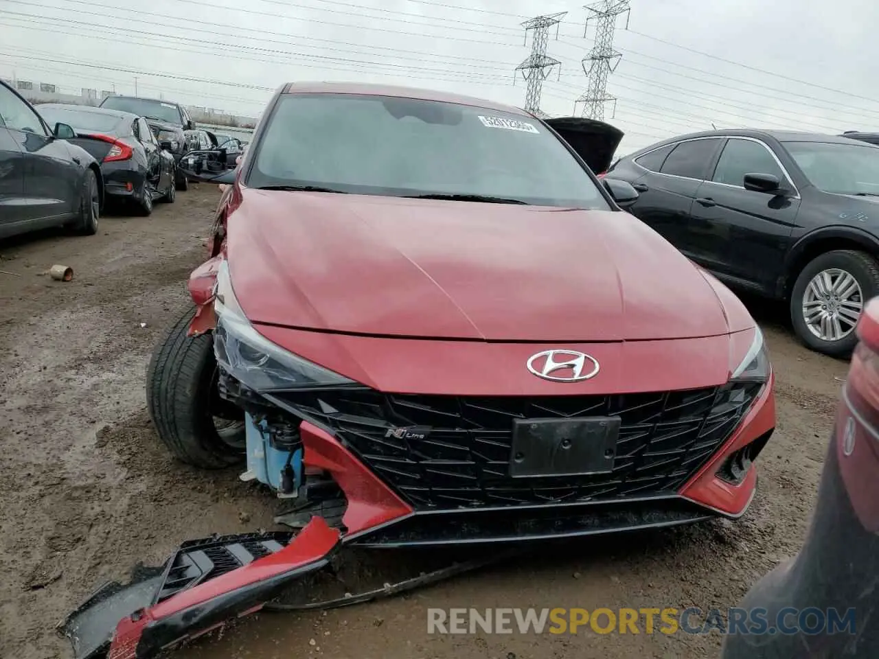 5 Photograph of a damaged car KMHLR4AF9PU498016 HYUNDAI ELANTRA 2023