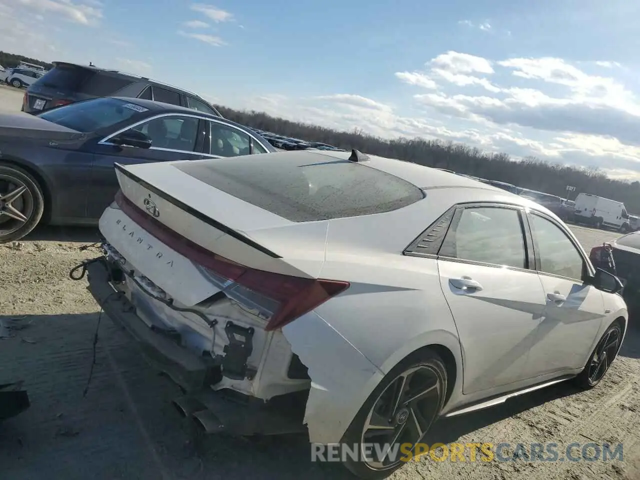 3 Photograph of a damaged car KMHLR4AF9PU544587 HYUNDAI ELANTRA 2023